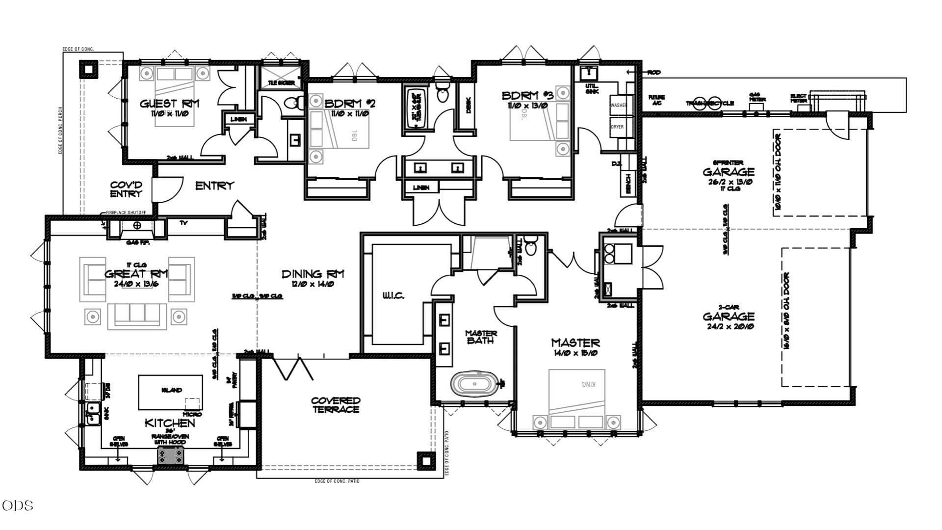 Lot 285 Floor Plan.001. Photo 2 of 2, 3385 NW Celilo Lane Unit Lot 285, Bend, OR 97703