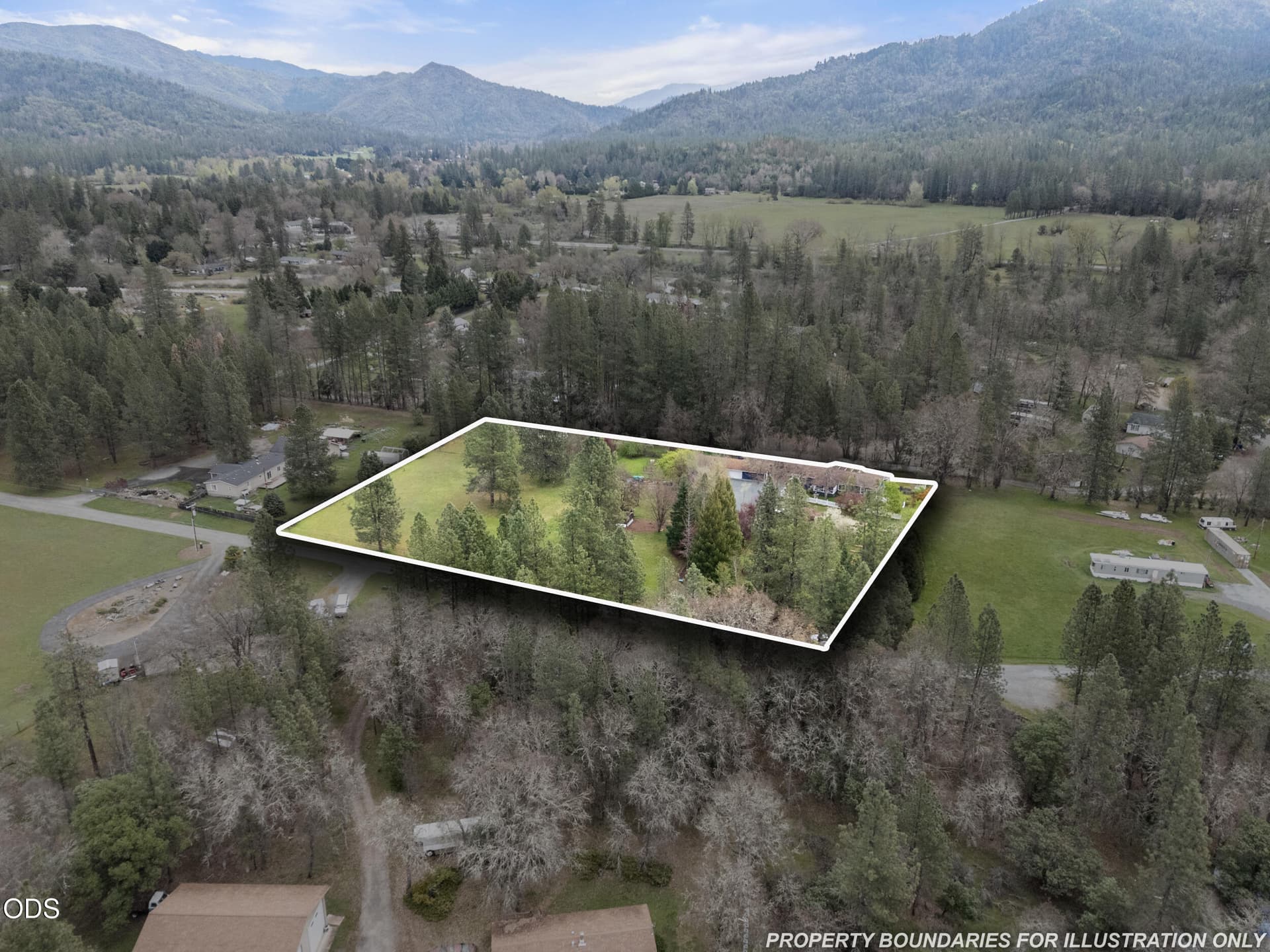 Aerial Lotlines. Photo 1 of 38, 315 Queens Branch Road, Rogue River, OR 97537