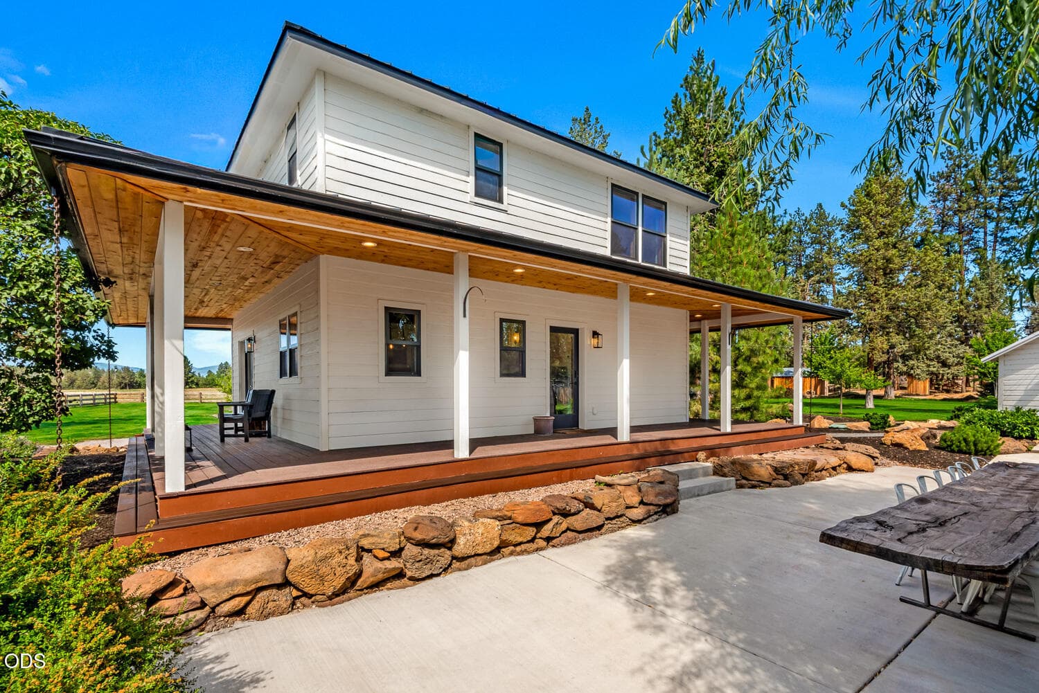 Covered porch. Photo 3 of 60, 17186 Highway 126, Sisters, OR 97759