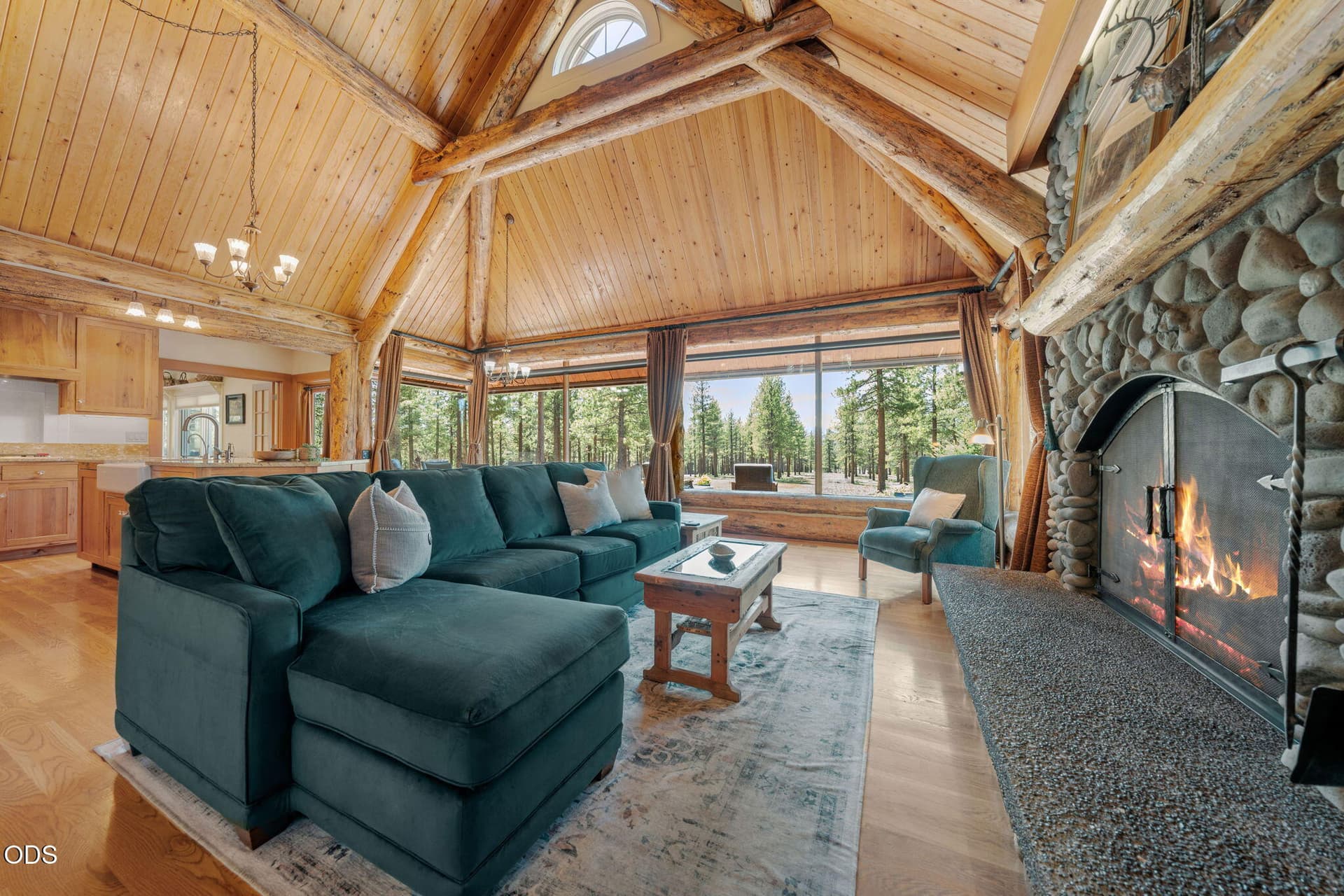 Great Room with vaulted ceilings. Photo 3 of 69, 69877 California Trail, Sisters, OR 97759