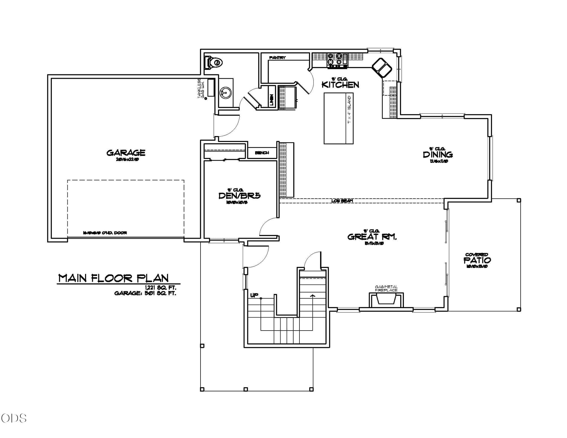 Main Floor Plan. Photo 2 of 5, 61438 SE Daybreak Court Unit Lot 12, Bend, OR 97702