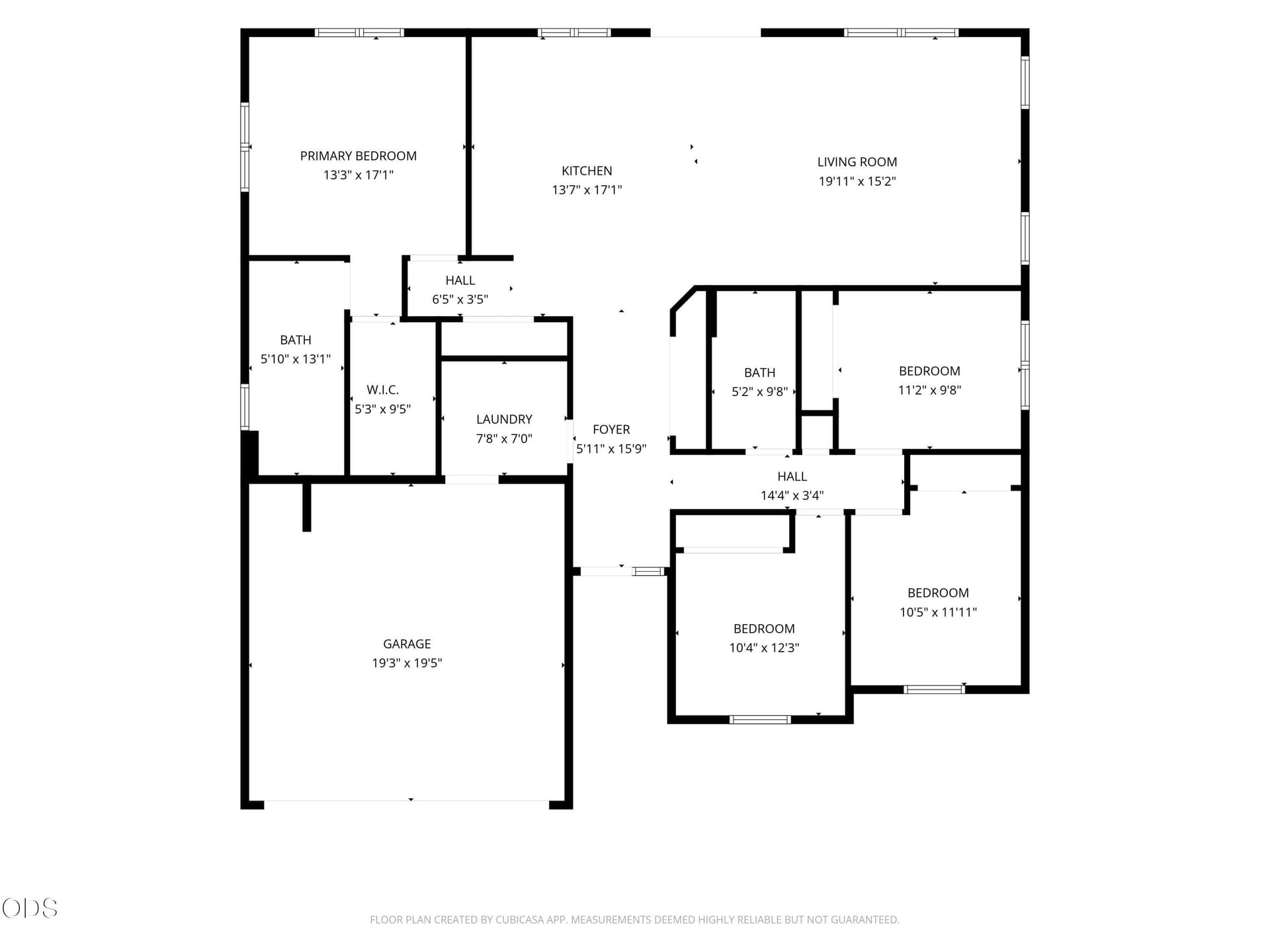 01-2D Floor Plan for 6075 North West Ell. Photo 2 of 63, 6075 NW Elliott Street, Prineville, OR 97754