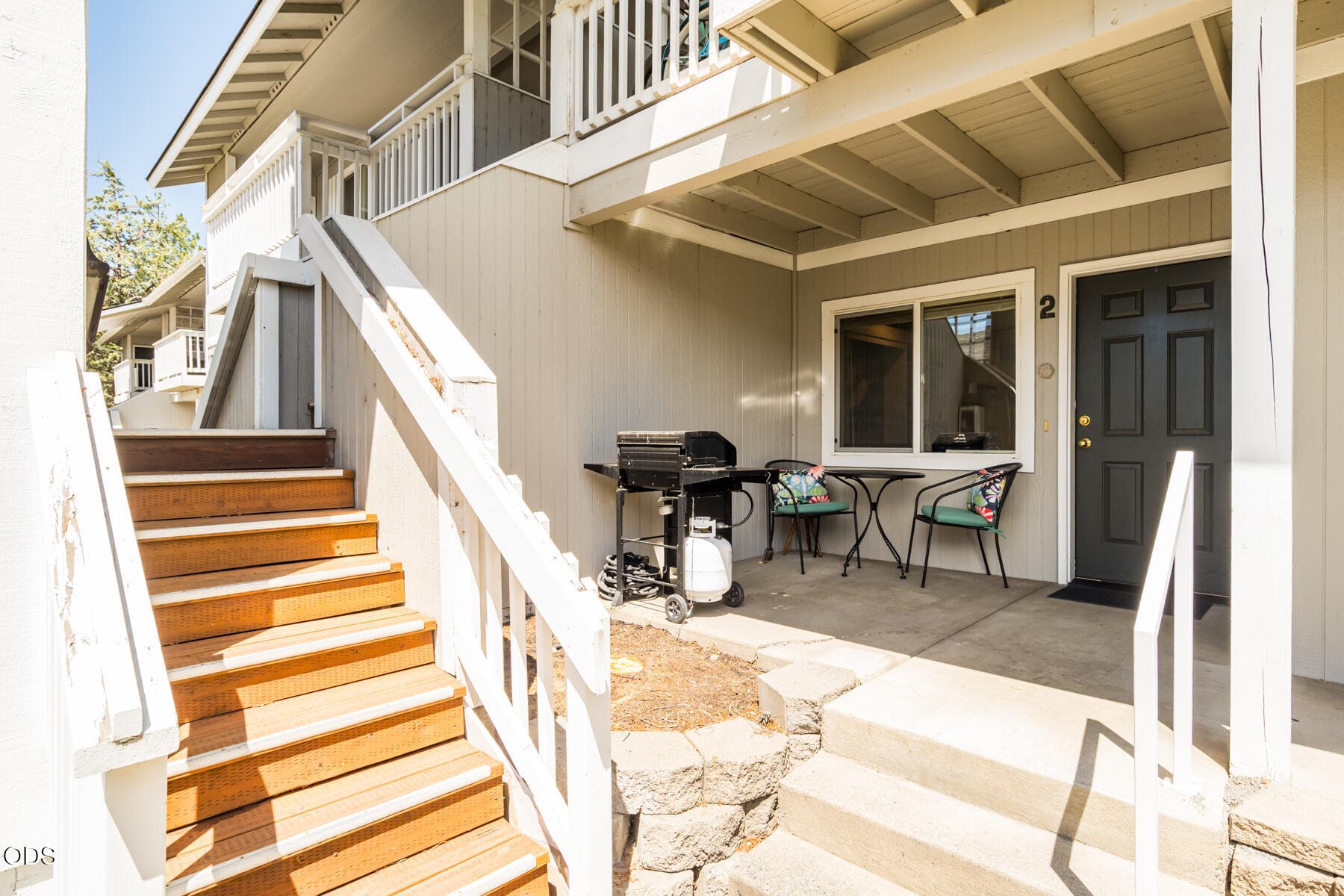 2. Front Entrance on Ground Floor. Photo 2 of 30, 1527 NW Juniper Street Unit APT 2, Bend, OR 97703