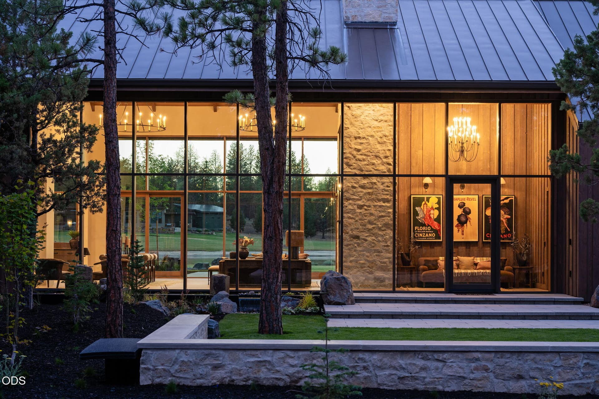 03 - 139_twilight-exterior_568b. Photo 5 of 72, 63435 Palla Lane, Bend, OR 97703