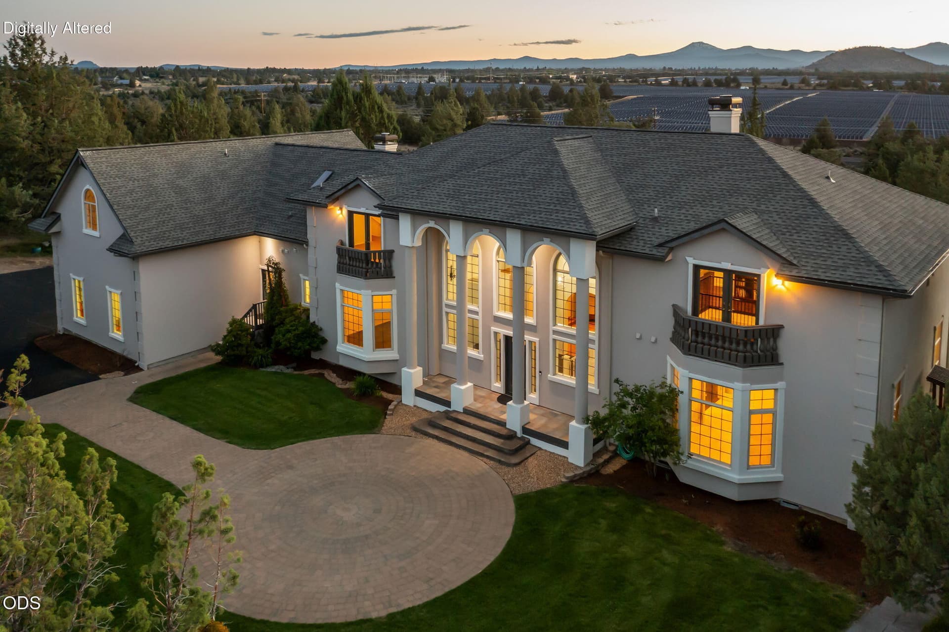 Front of home and courtyard. Photo 1 of 60, 62354 NE Erickson Road, Bend, OR 97701