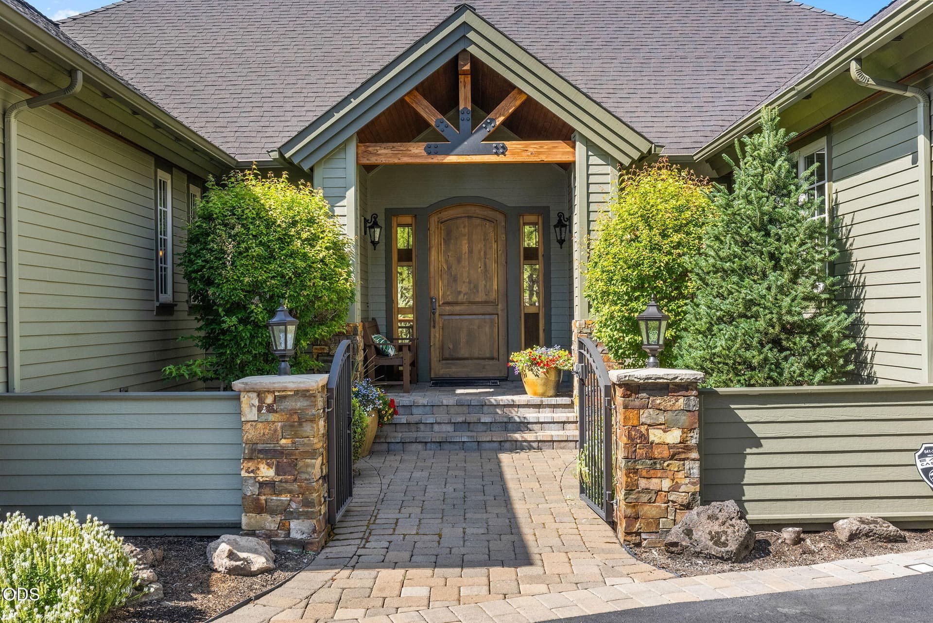 Entry courtyard. Photo 3 of 48, 152 NW Champanelle Way, Bend, OR 97703