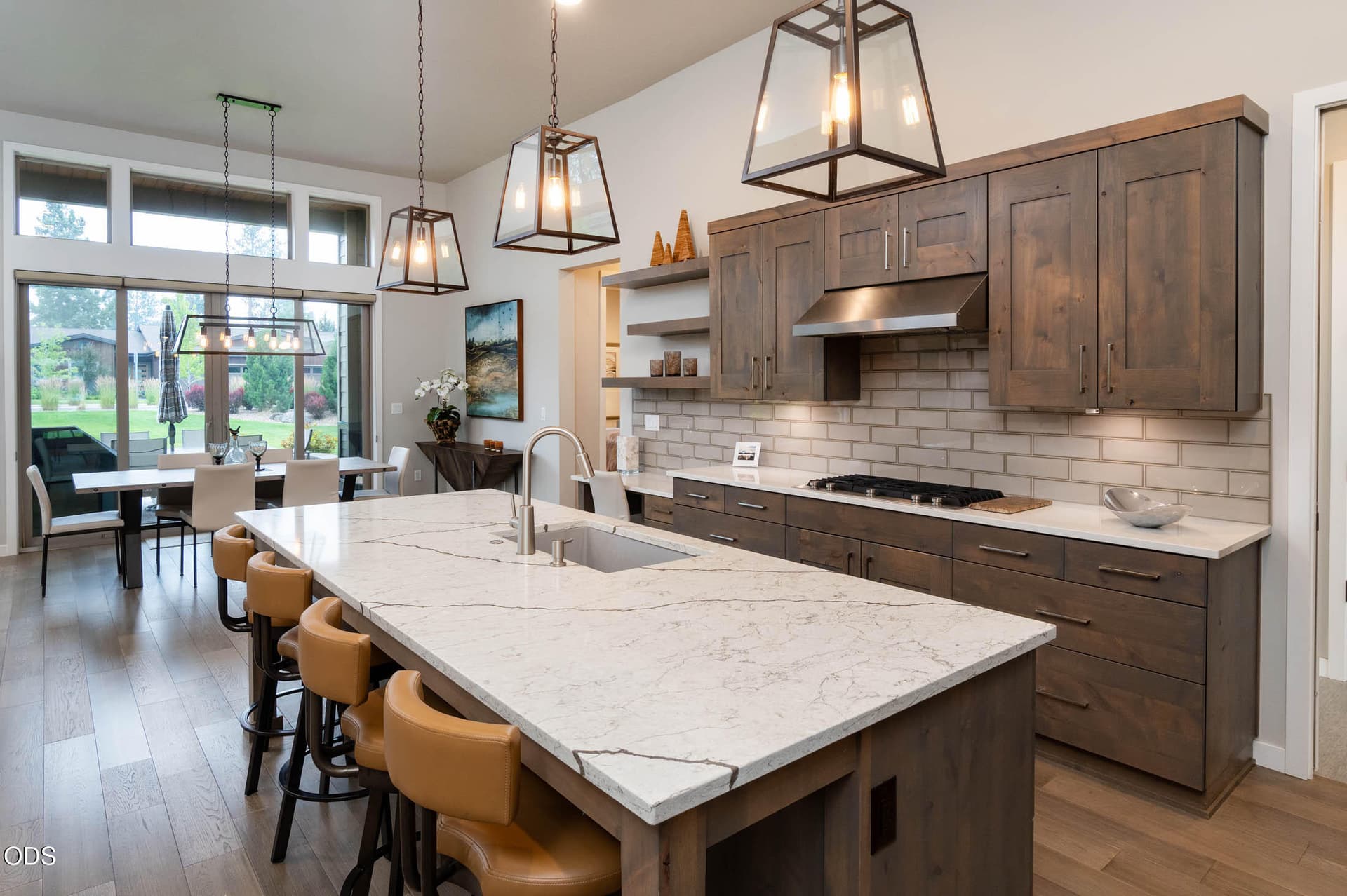 Dining area opens to pato. Photo 3 of 24, 20339 SE Jack Benny Loop, Bend, OR 97702