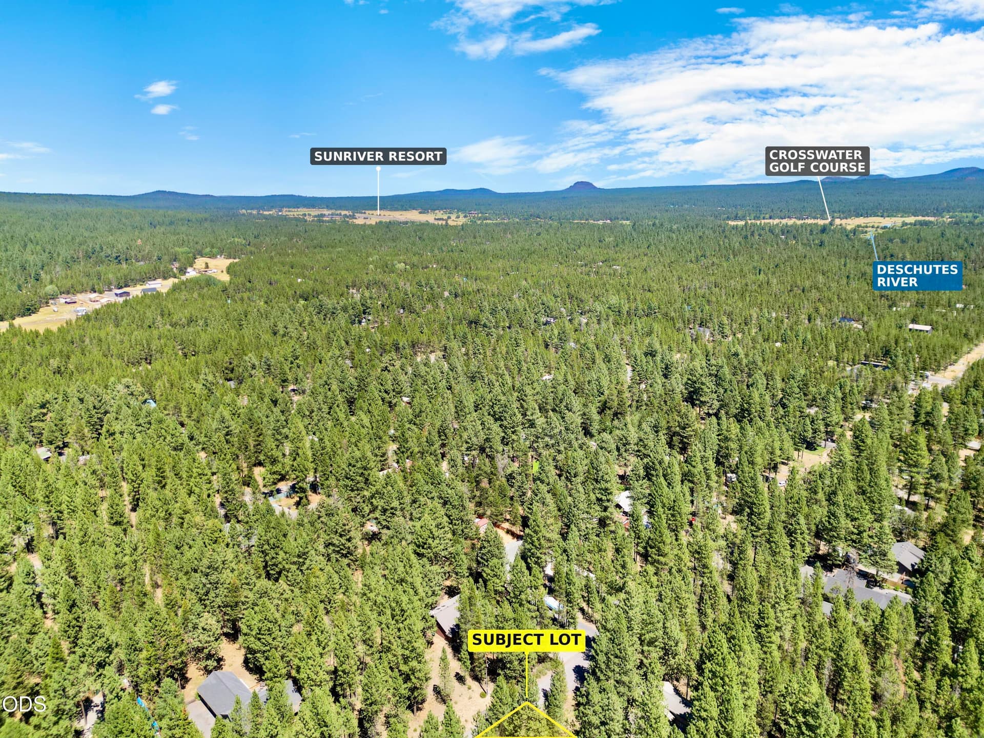 01-Aerial-Overview-Location-Map. Photo 4 of 19, 16945 Jacinto Road, Bend, OR 97707