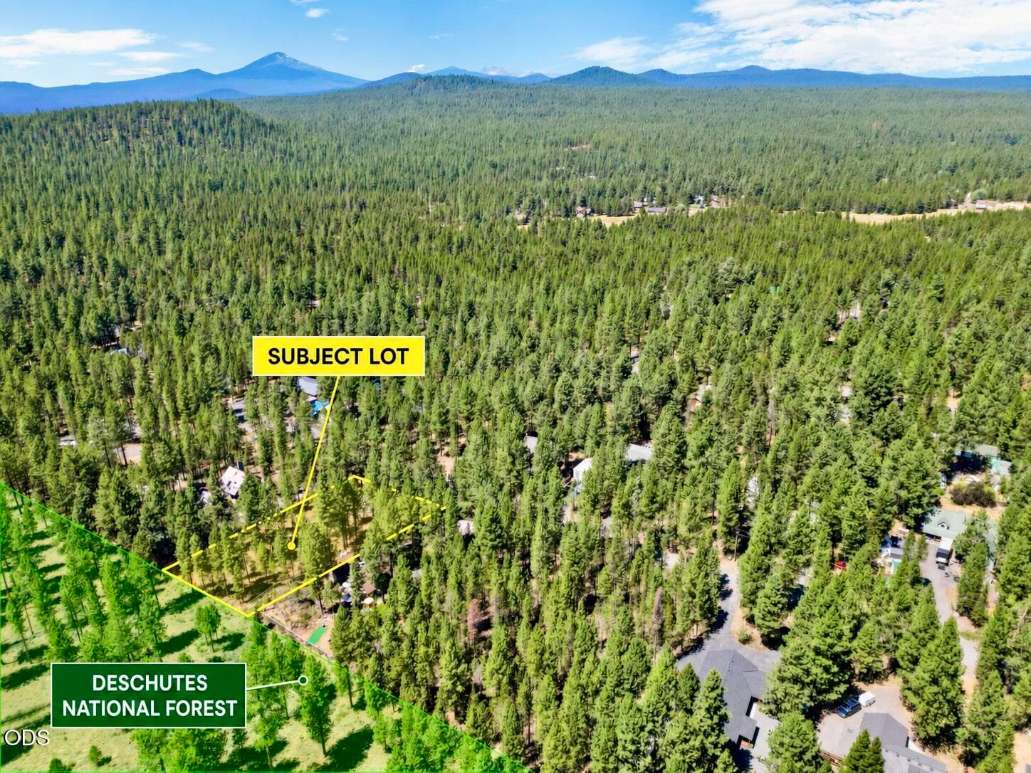 04-Aerial-Lot-Highlighted. Photo 3 of 19, 16945 Jacinto Road, Bend, OR 97707