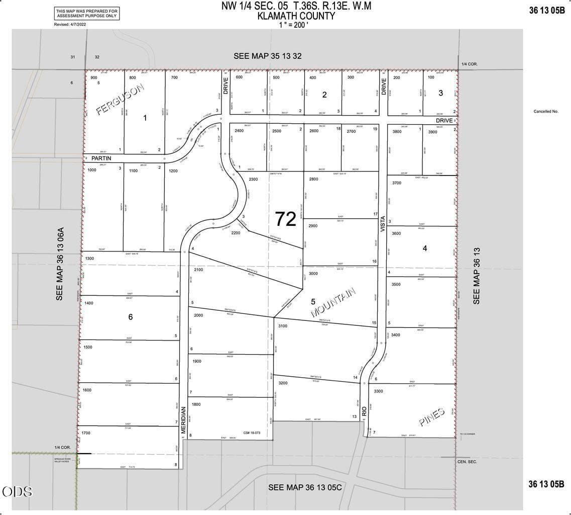 Tax Map. Photo 4 of 7, Partin Unit Lot 3, Beatty, OR 97621