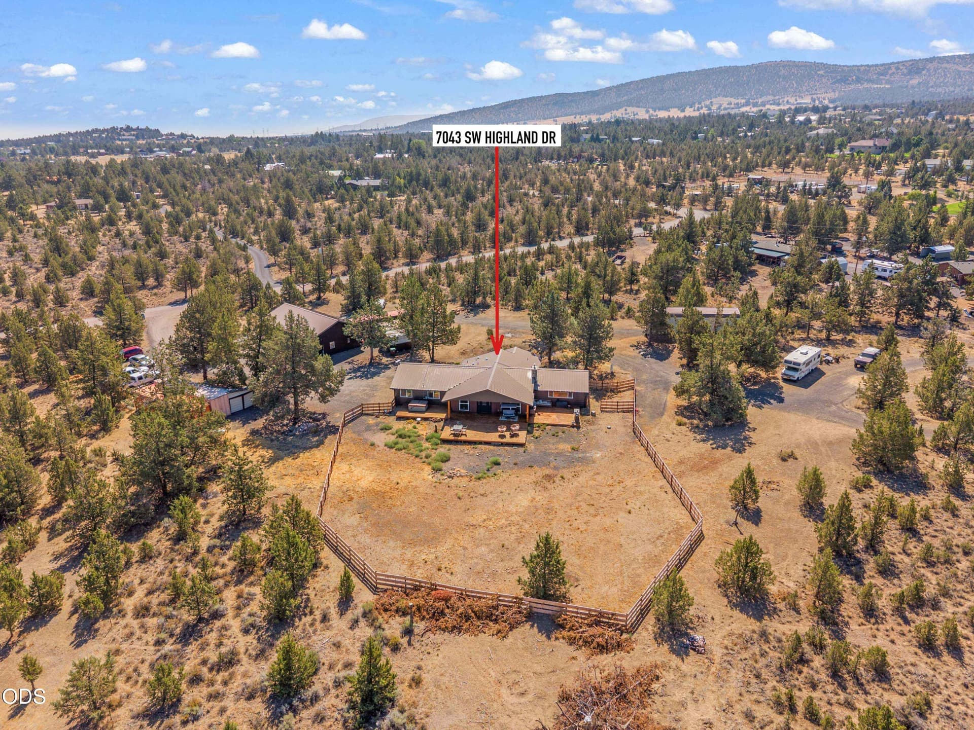Partially Fenced. Photo 1 of 29, 7043 SW Highland Drive, Powell Butte, OR 97753