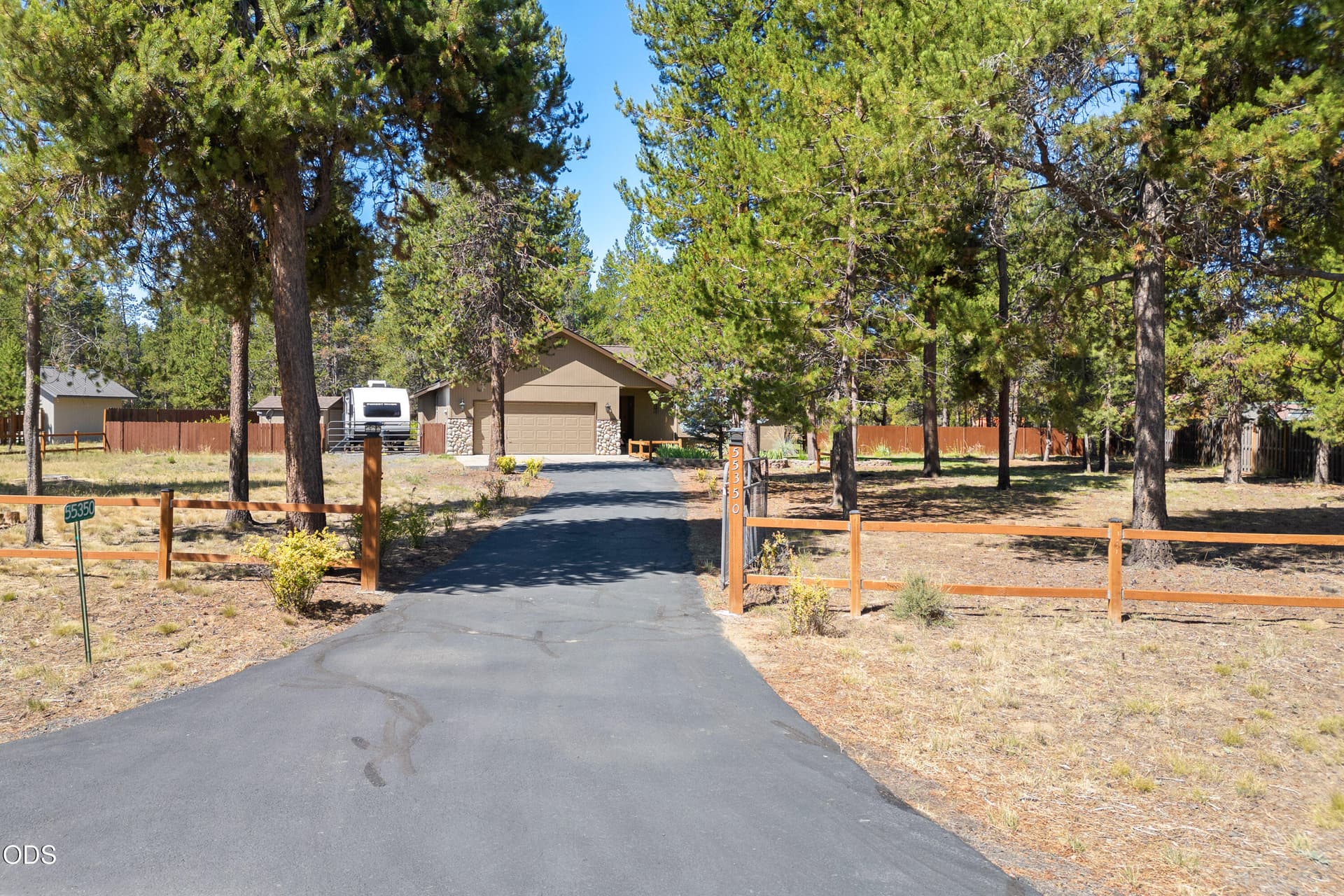 3 front of property. Photo 3 of 45, 55350 Gross Drive, Bend, OR 97707