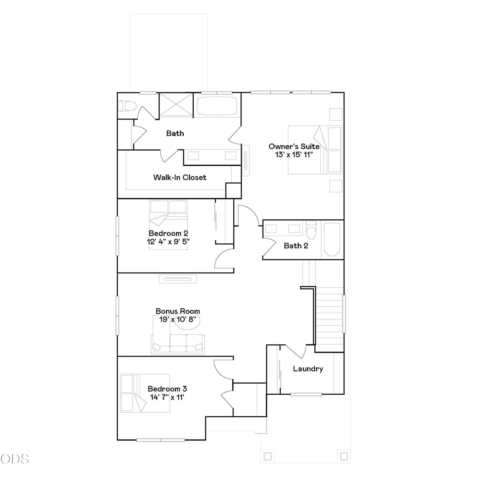 Cypress AP 2nd Floor Floorplan. Photo 3 of 29, 20667 Town Dr, Bend, OR 97701