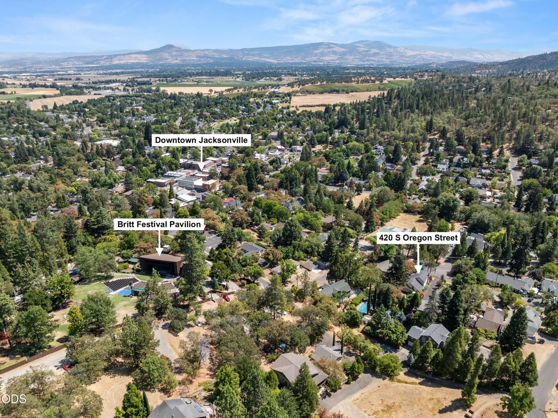 60_420-s-oregon-drone-14. Photo 2 of 62, 420 S Oregon Street, Jacksonville, OR 97530