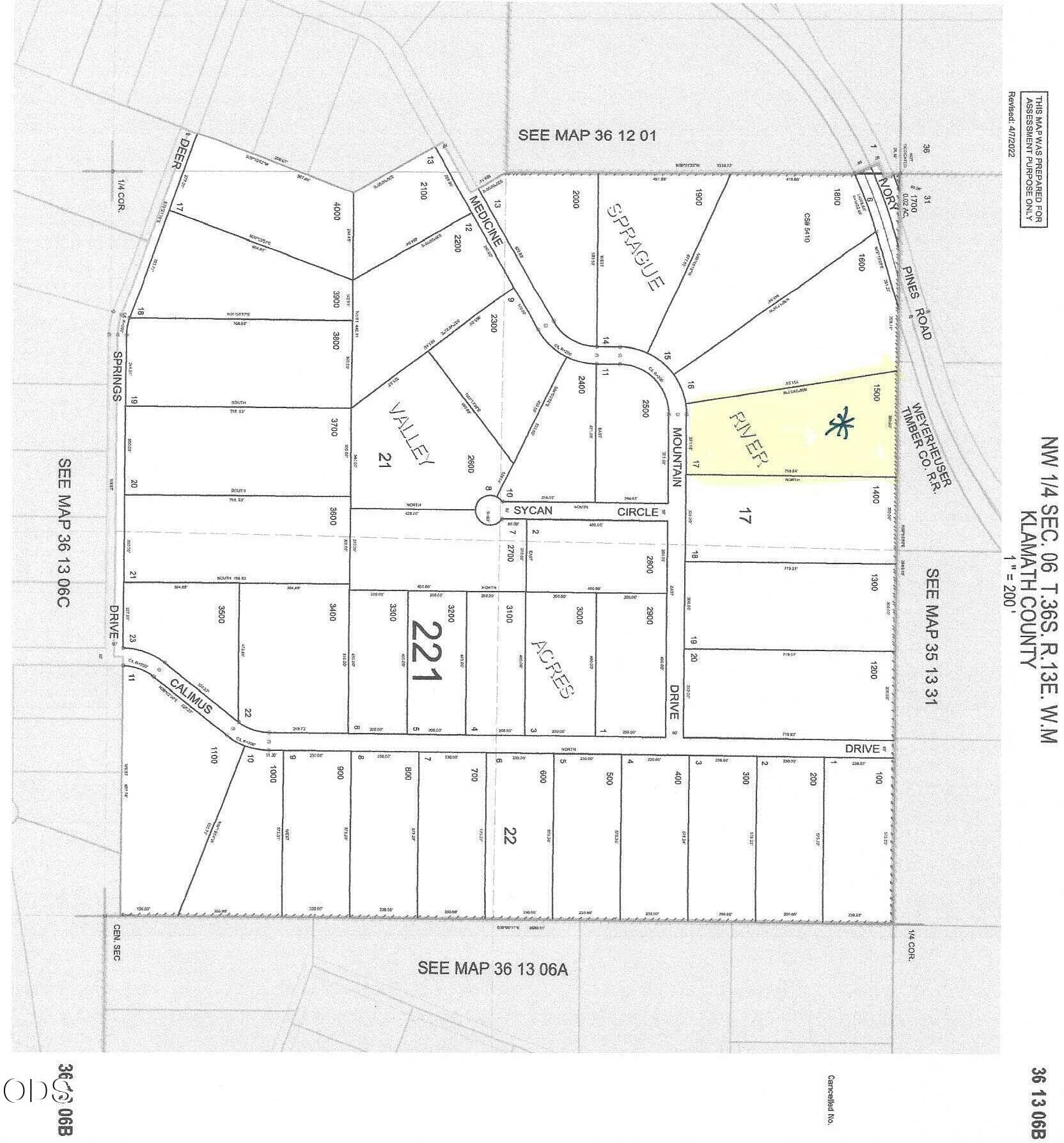 Lot 1500 MedicineMtn Plat map Scan. Photo 2 of 2, 0 Medicine Mountain Drive Unit Lot 15, Blk 17, Beatty, OR 97621