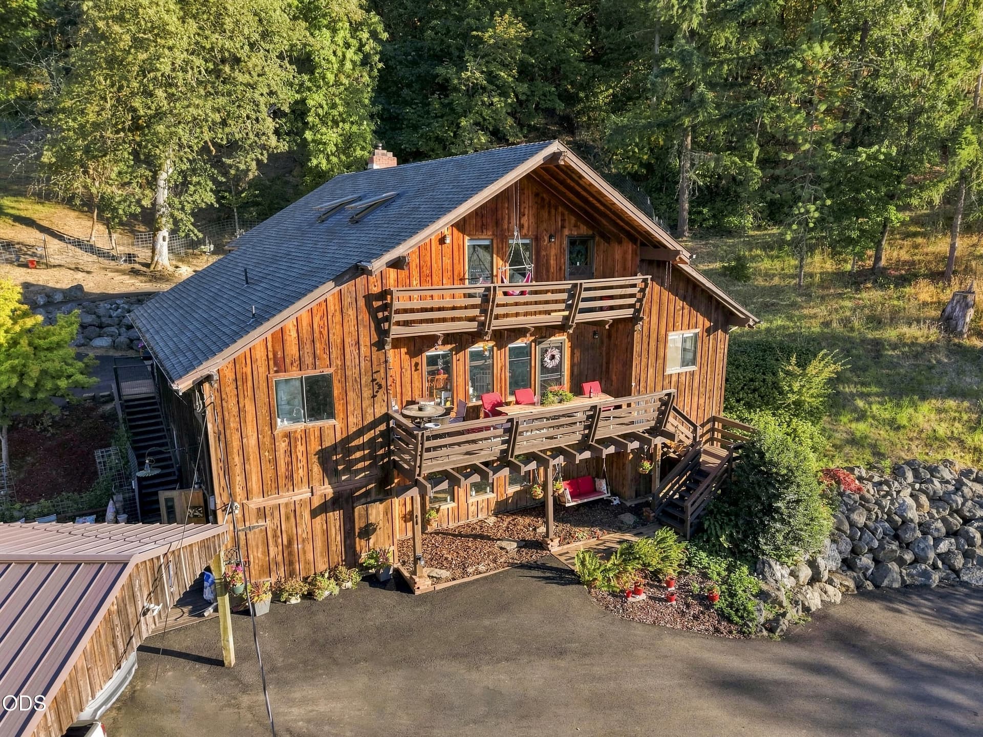 Front Aerial. Photo 4 of 72, 466 Laurel Drive, Roseburg, OR 97471