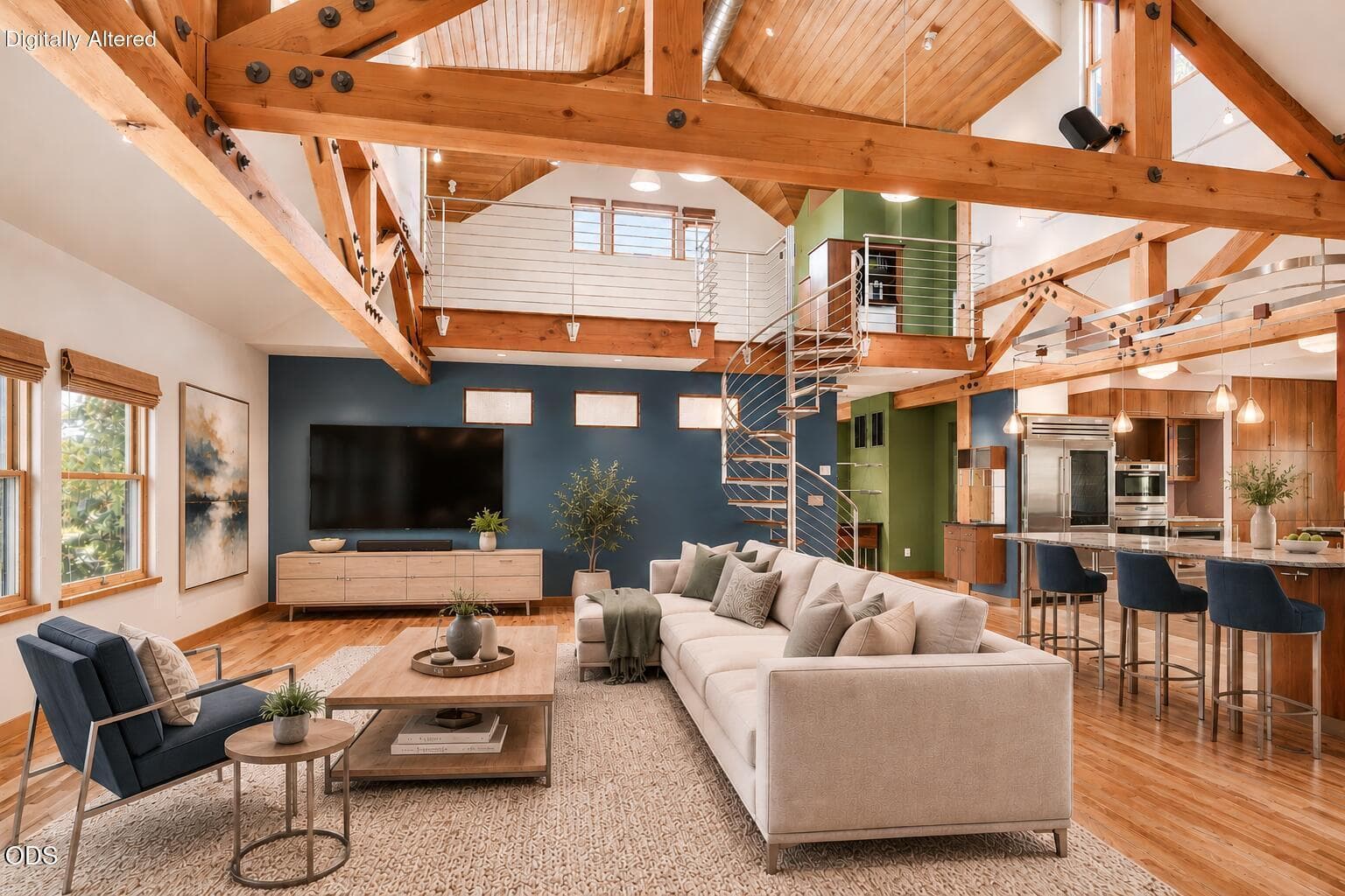 Living Area - Virtually Staged. Photo 2 of 57, 400 Allison Street, Ashland, OR 97520