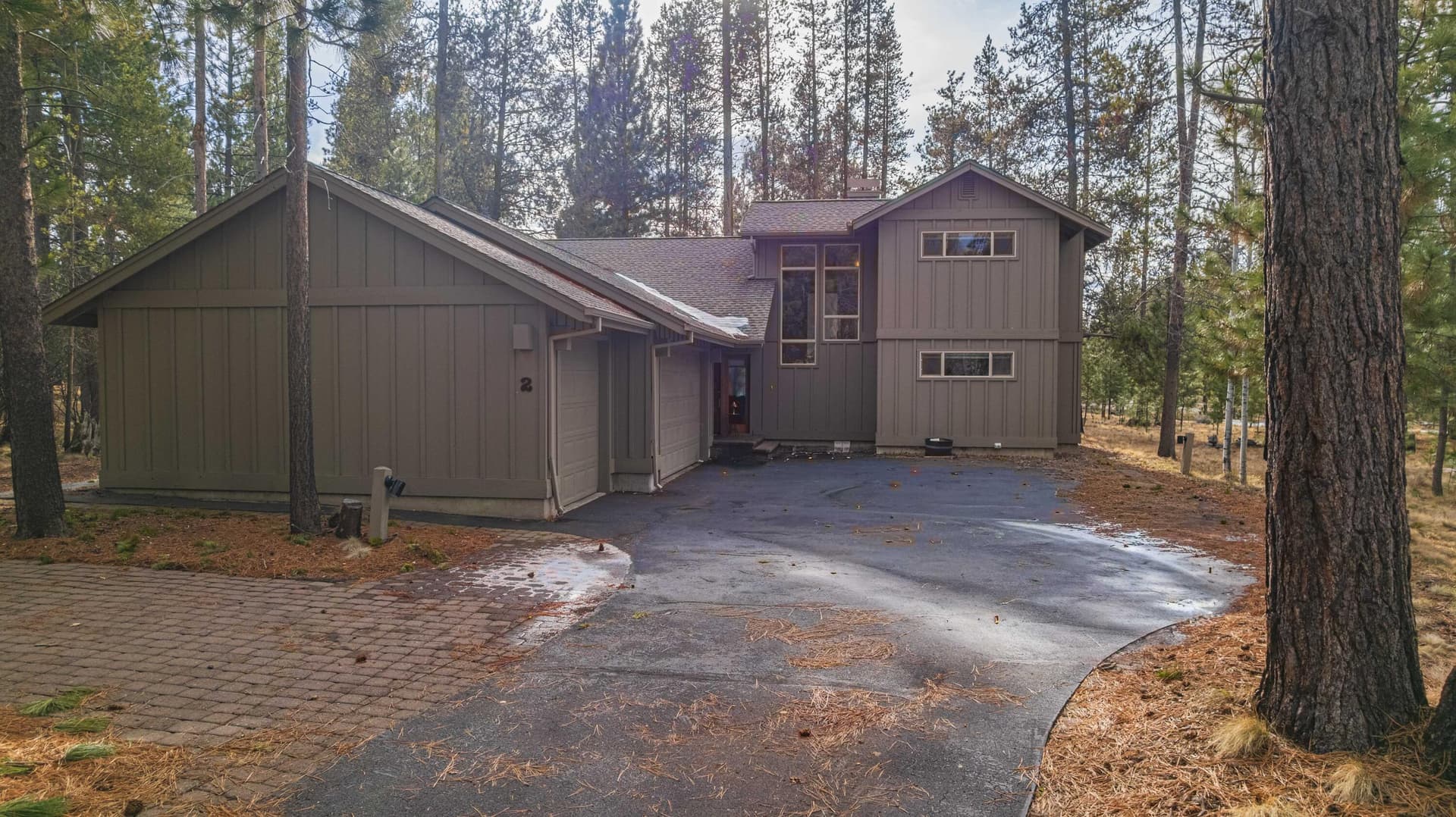 3 - front exterior2. Photo 3 of 47, 57655 Aspen Lane Unit 2, Sunriver, OR 97707