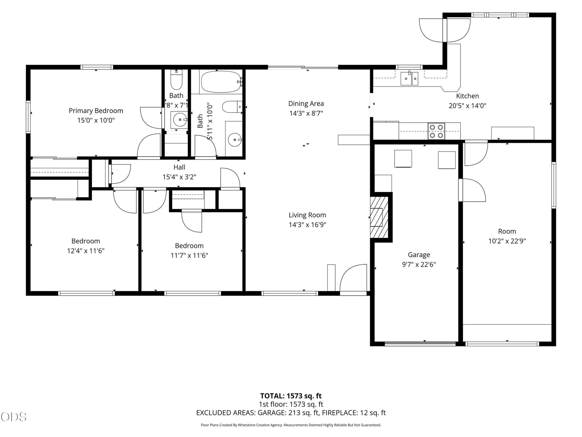 1525 Whitman Avenue - Floor Plan With Di. Photo 2 of 31, 1525 Whitman Avenue, Medford, OR 97501