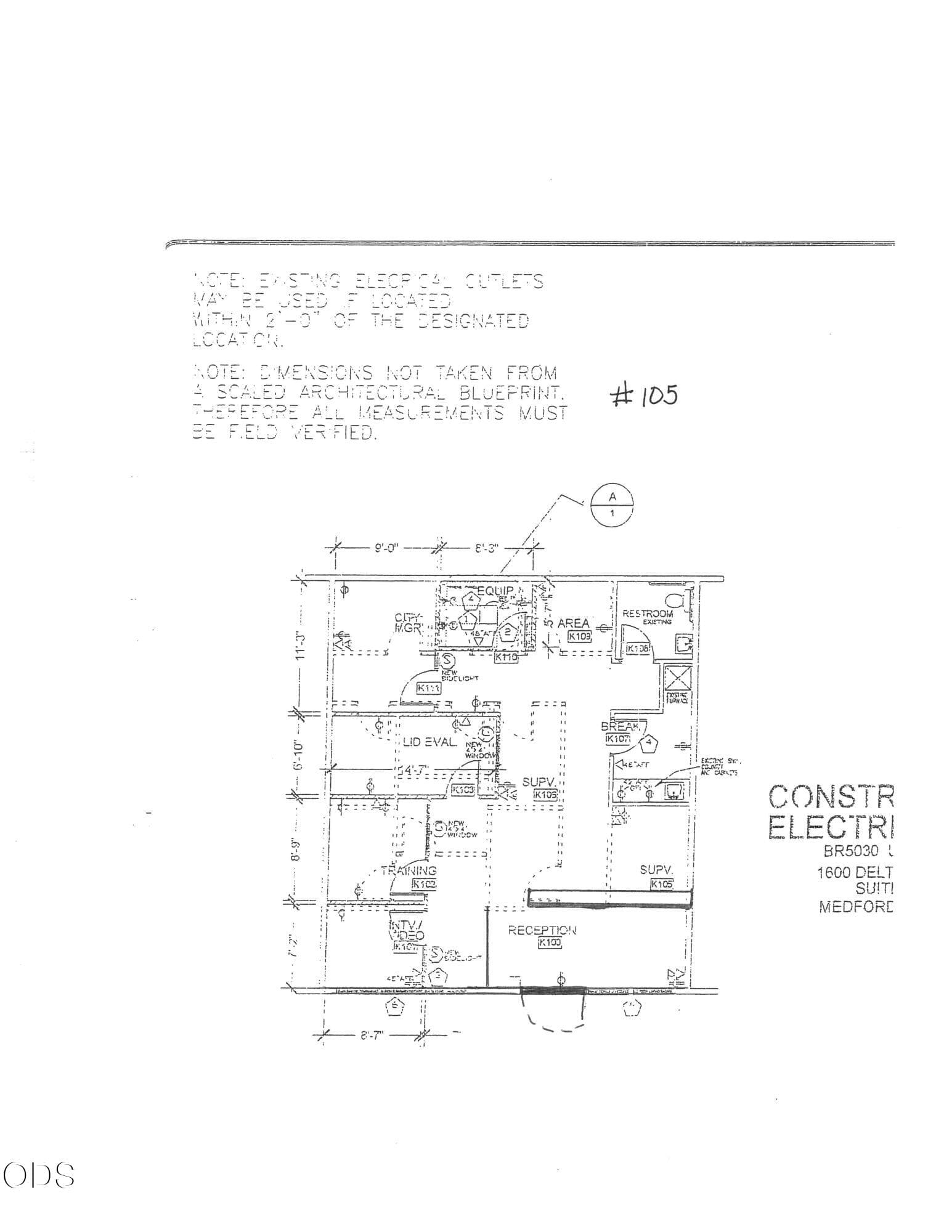 Delta Waters 105 floor plan 2024. Photo 2 of 2, 1600 Delta Waters Road Unit 105, Medford, OR 97504