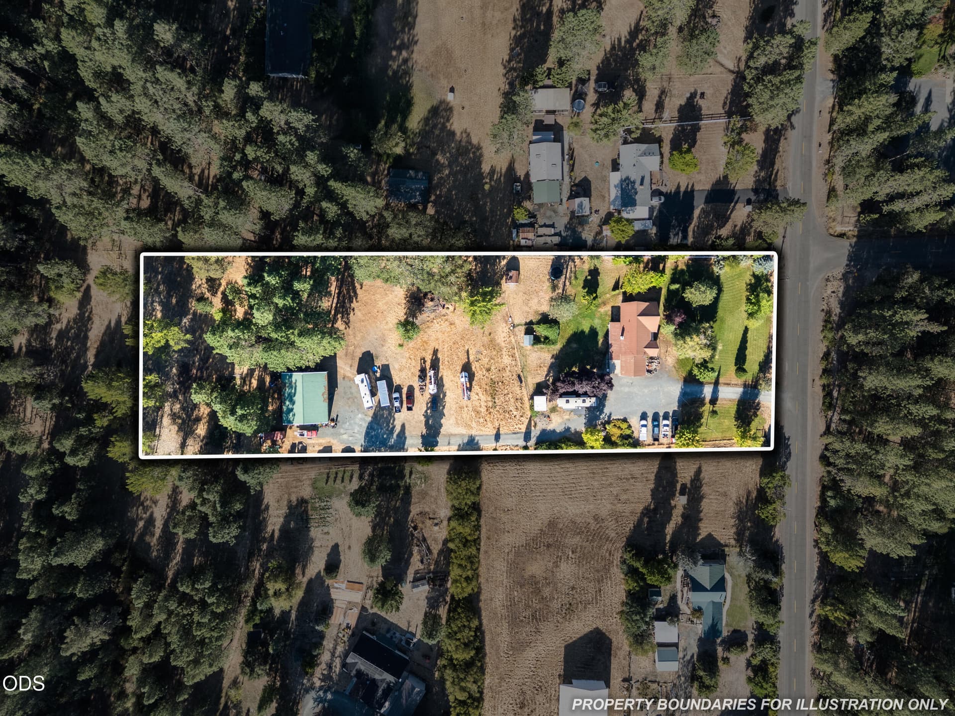 Birdseye Approximate Lot Lines. Photo 1 of 37, 805 Minthorne Road, Rogue River, OR 97537