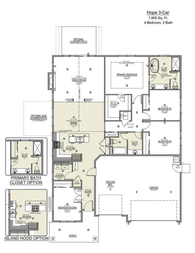 Hope Floorplan. Photo 3 of 33, 4082 SW Pumice Avenue Unit 79, Redmond, OR 97756