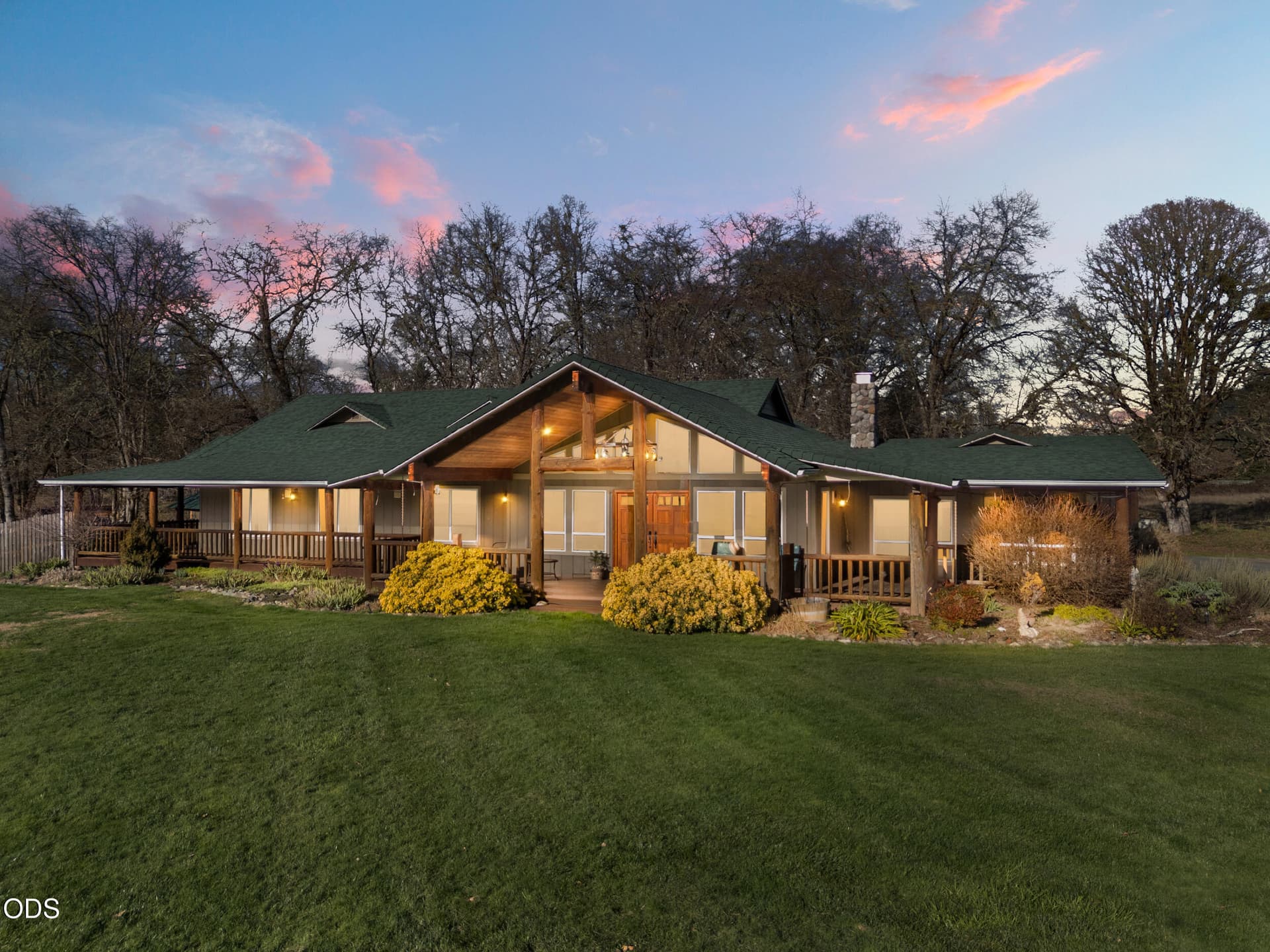 4a Front of Home Twilight. Photo 1 of 69, 448 Ferry Road, Grants Pass, OR 97526