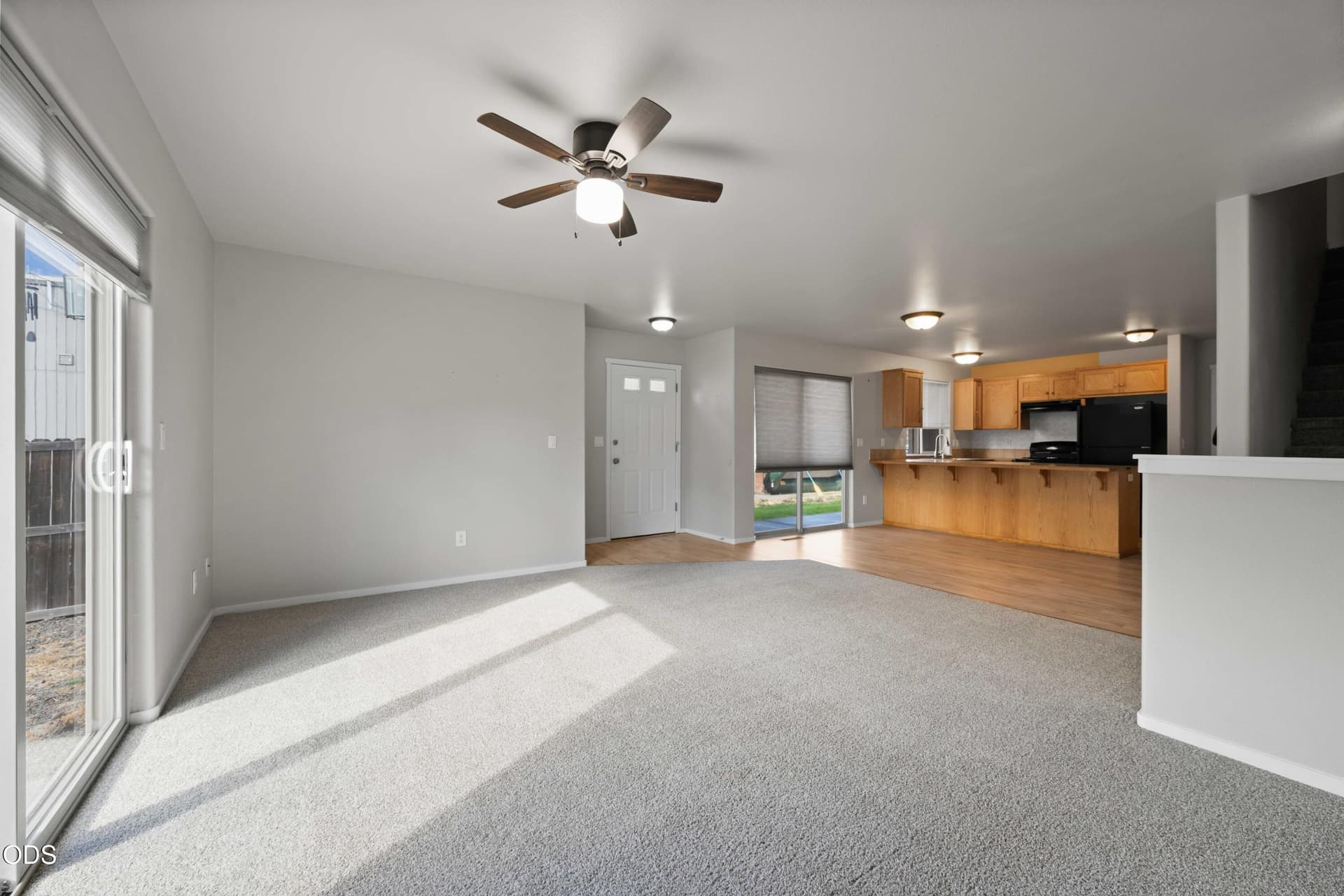 2. Unit 1-Liv to Dining Area. Photo 2 of 29, 61367 Sally Lane Unit 1 & 2, Bend, OR 97702