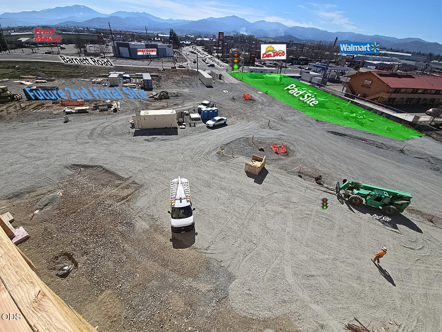 Aerial of site march 2025. Photo 1 of 5, 433 E Barnett Road, Medford, OR 97501