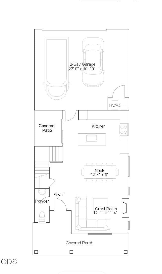 Clark Floorplan 1st. Photo 2 of 4, 1254 SW Bryanwood Place, Bend, OR 97702