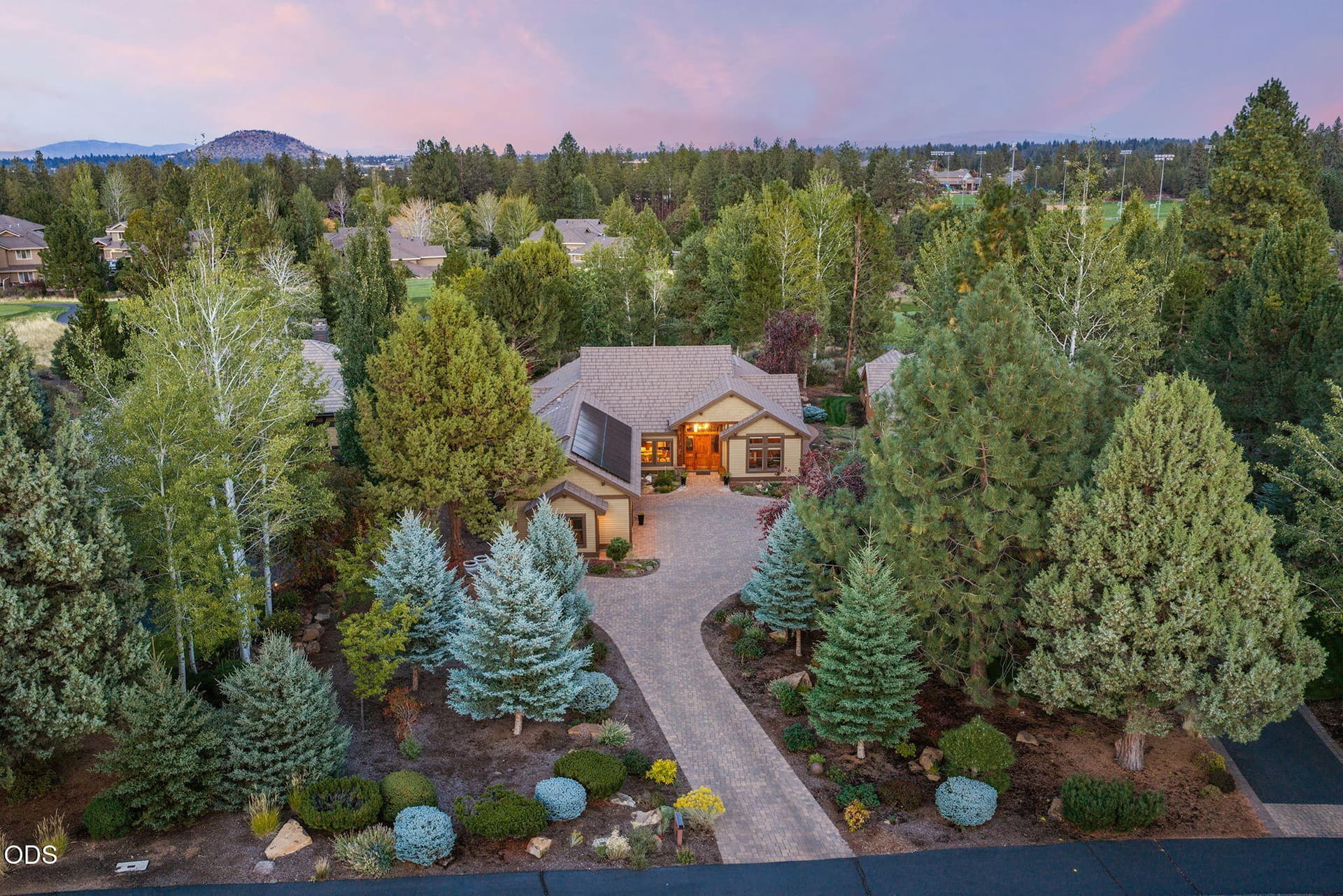 4. Twilight ariel. Photo 4 of 45, 61583 Tam McArthur Loop, Bend, OR 97702