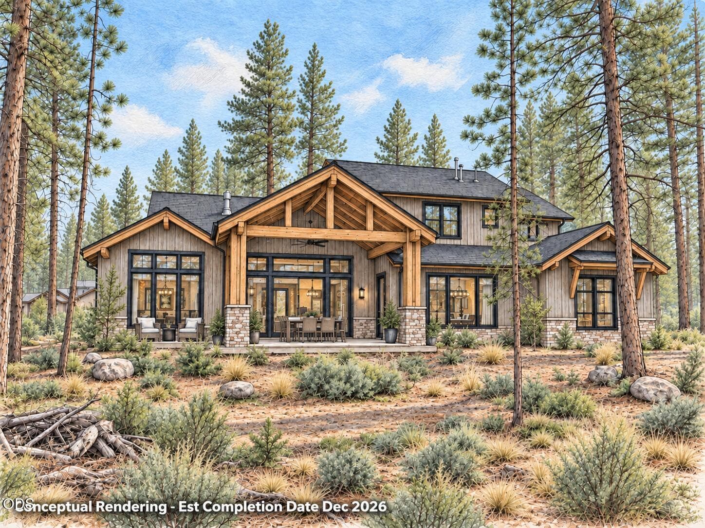 Backyard. Photo 3 of 12, 56216 Mirror Rock Lp Unit Lot 379, Bend, OR 97707