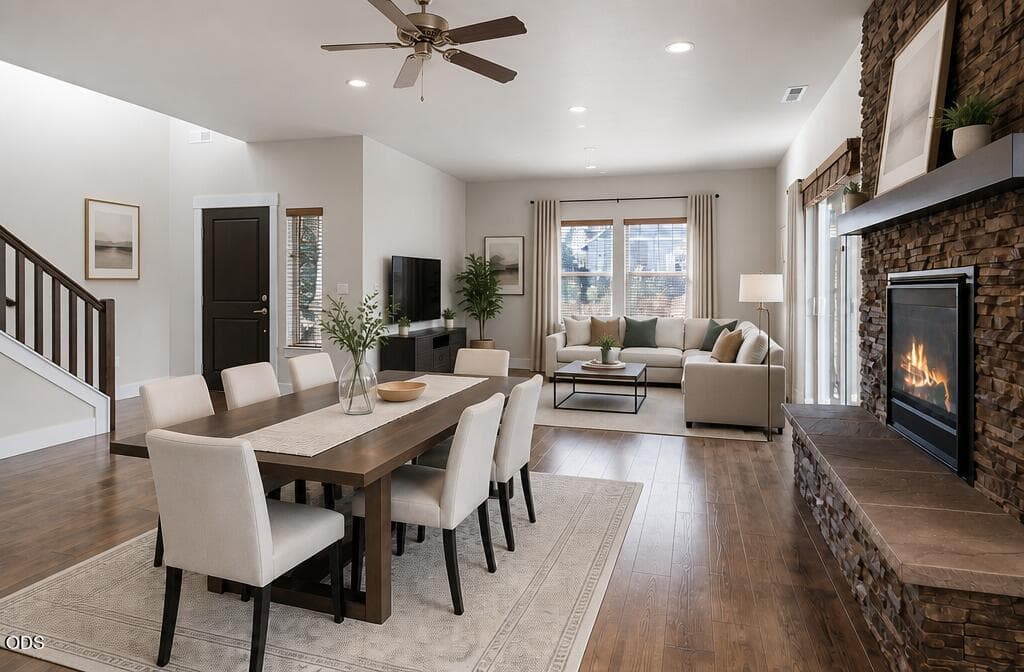 living and dining. Photo 2 of 36, 20510 SE Stanford Place, Bend, OR 97702