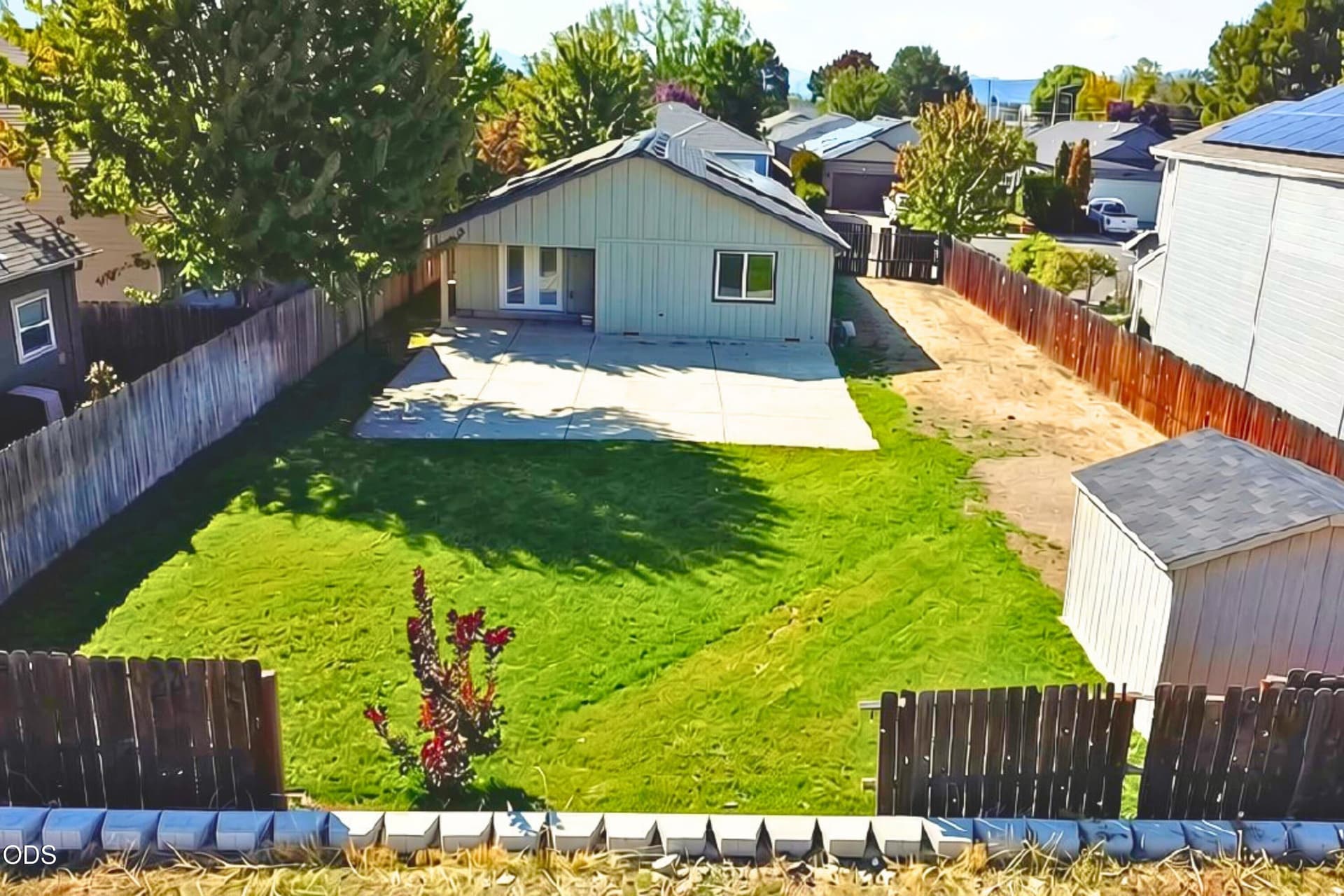 Aerial Back Yard. Photo 3 of 31, 3680 Abigail Drive, White City, OR 97503
