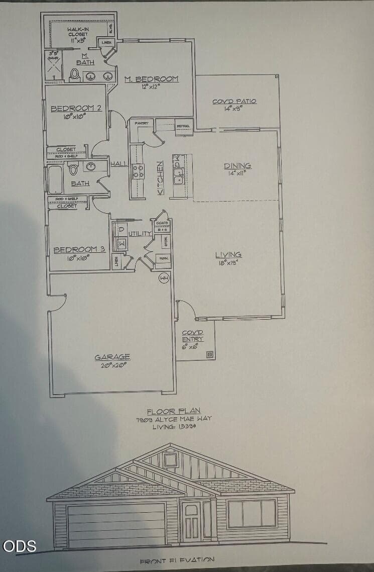 Floor plan. Photo 2 of 19, 7917 Alyce Mae Way, White City, OR 97503