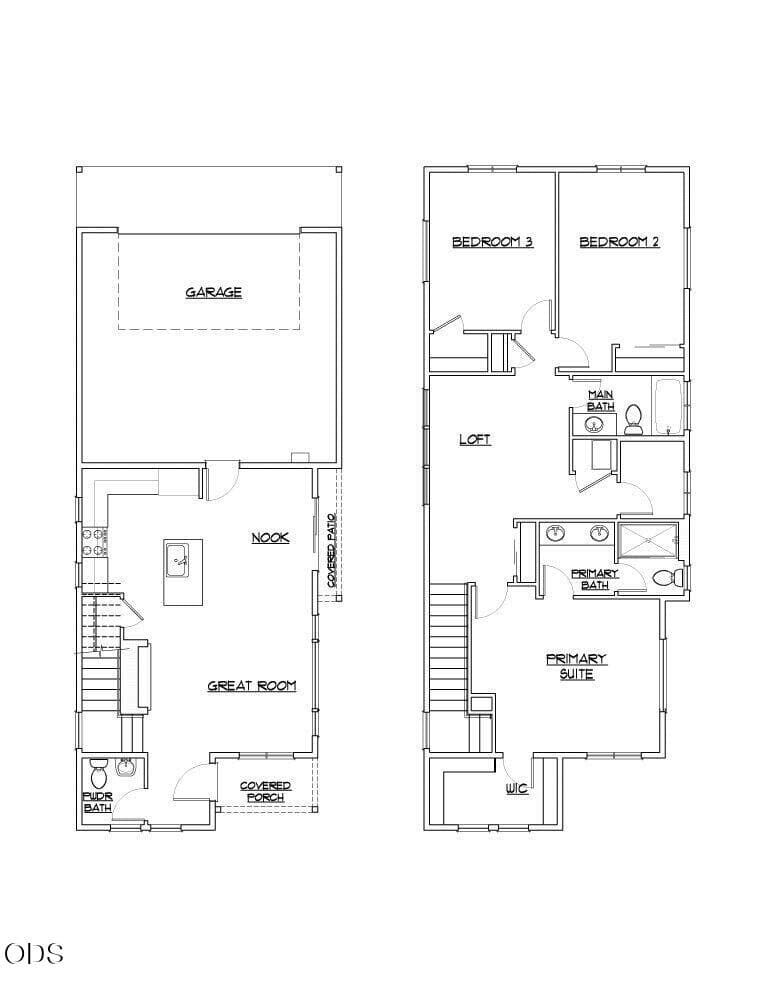 Floorplan-Hixon-V1. Photo 2 of 14, 20748 SE Scout Place, Bend, OR 97702