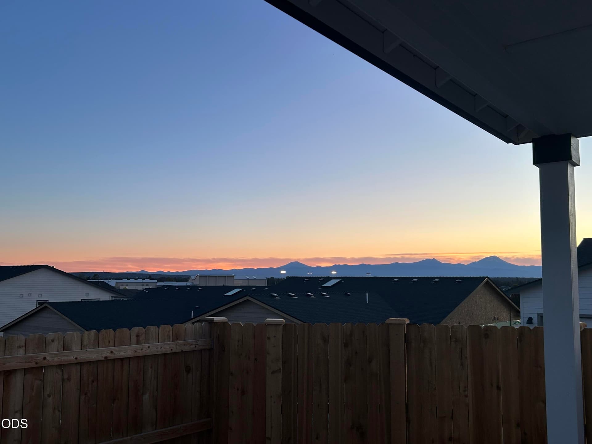 Sunset from covered patio. Photo 3 of 37, 3844 SW Antelope Way Unit Lot 46, Redmond, OR 97756