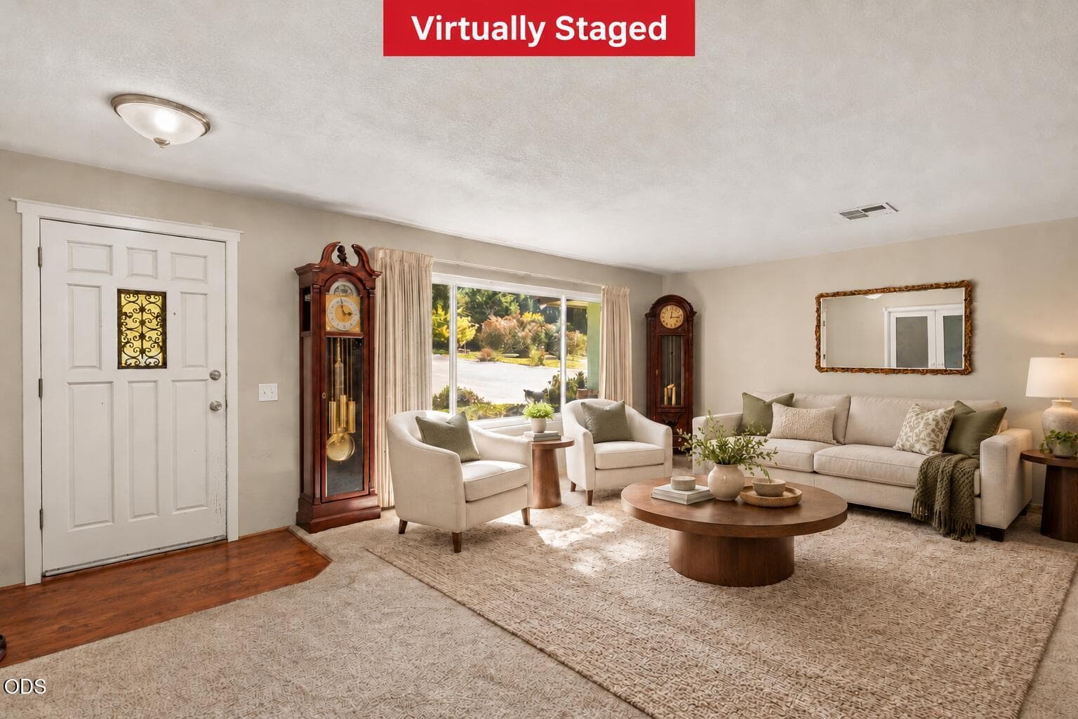 Living Room-1 - Virtually Staged. Photo 4 of 40, 686 Towne Street, Grants Pass, OR 97527