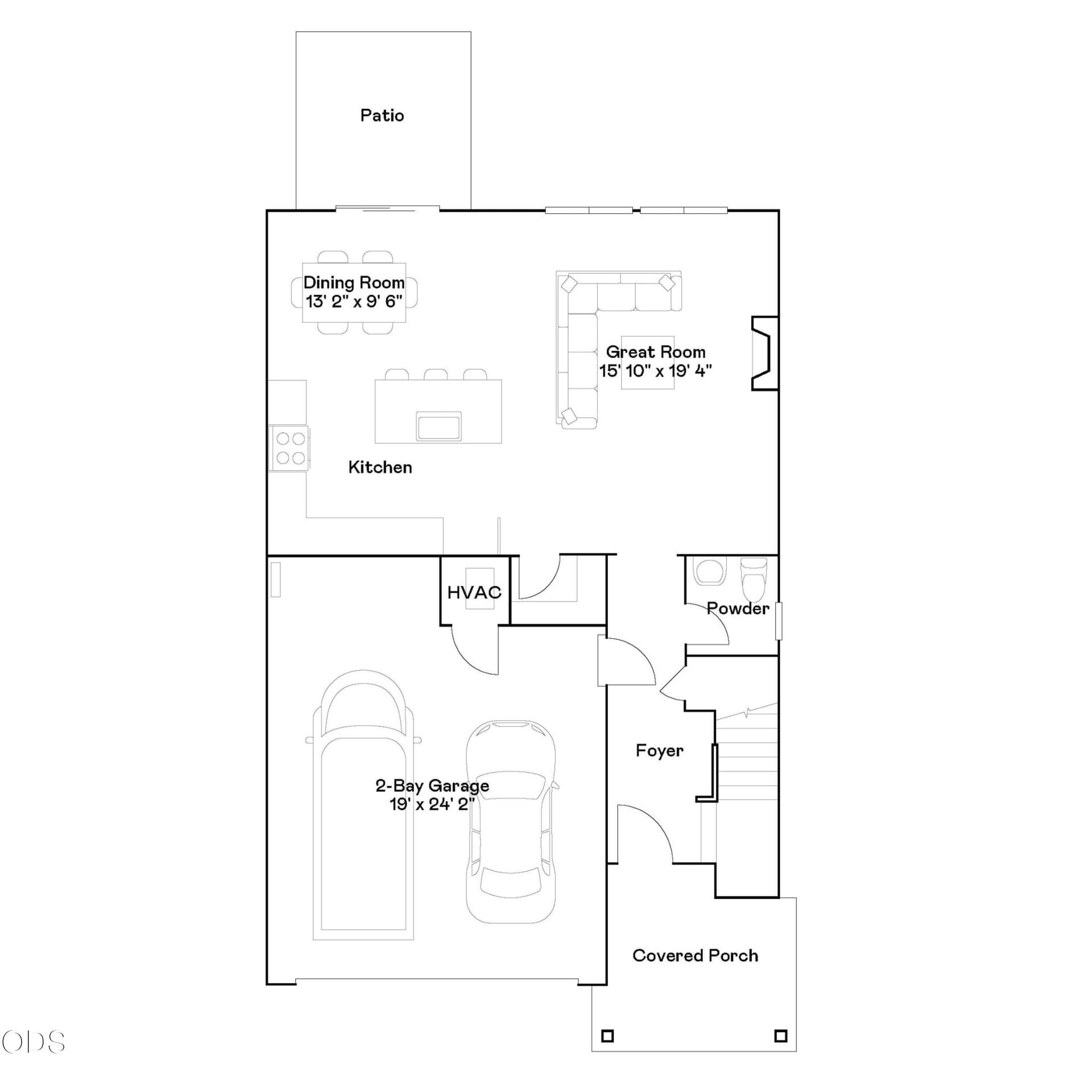 Cypress Floorplan 1st Floor. Photo 2 of 18, 20659 Town Dr, Bend, OR 97701