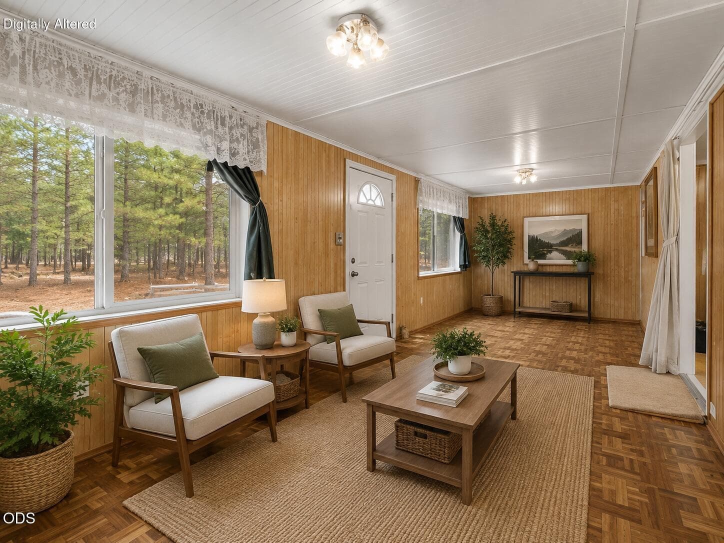 Sitting Room Staged. Photo 5 of 23, 52070 Elderberry Lane, La Pine, OR 97739