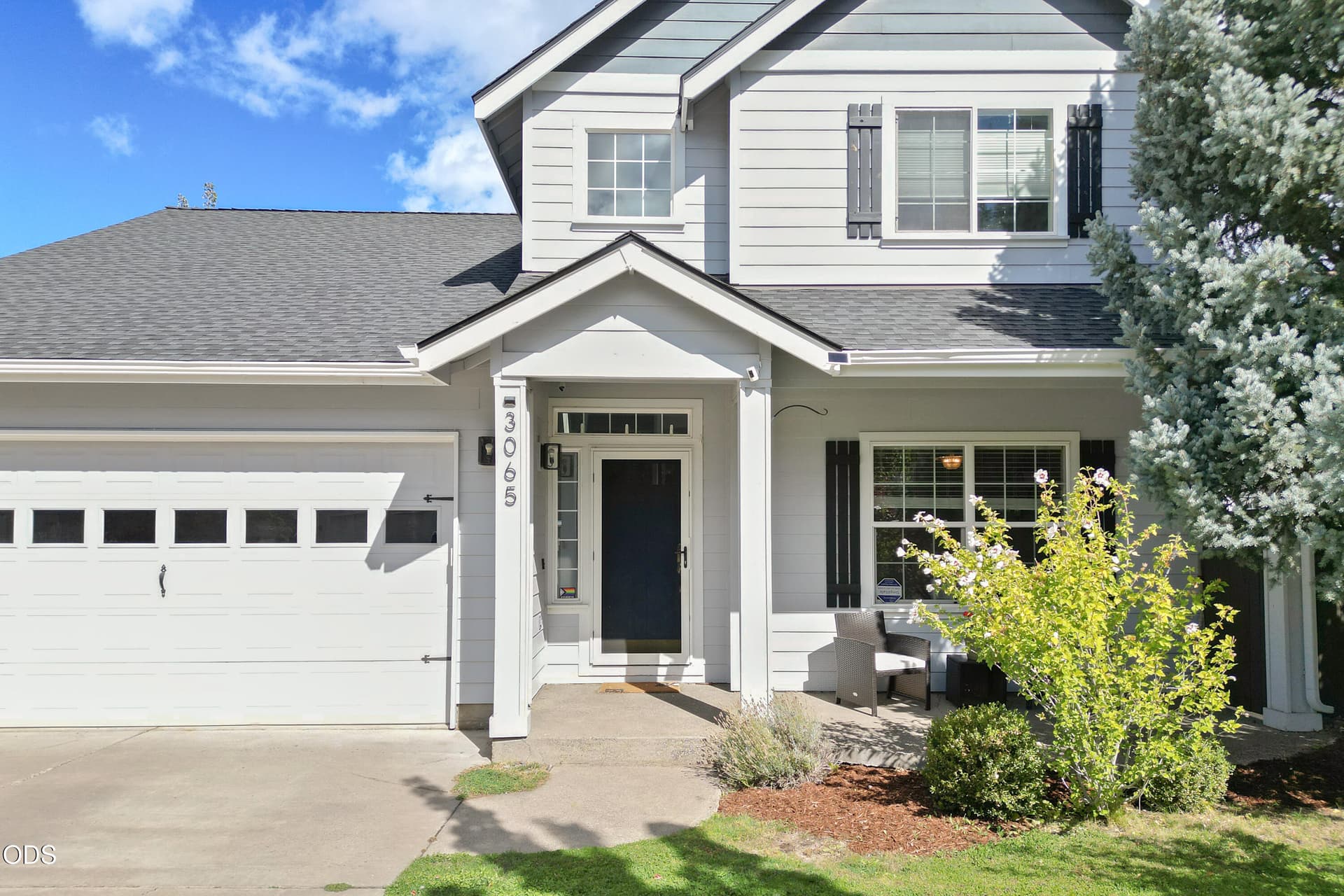 Front Door with Garage. Photo 2 of 49, 3065 NE Quiet Canyon Drive, Bend, OR 97701