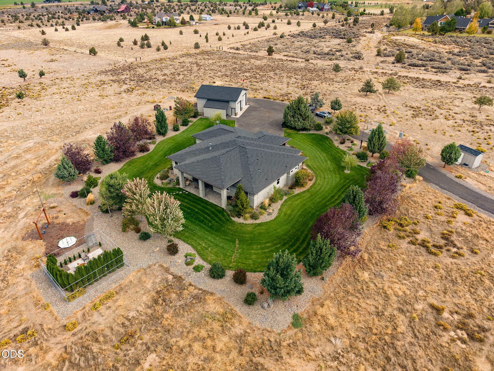 33-web-or-mls-14189 SW Umbarger aerial_0. Photo 3 of 38, 14189 SW Umbarger Road, Powell Butte, OR 97753