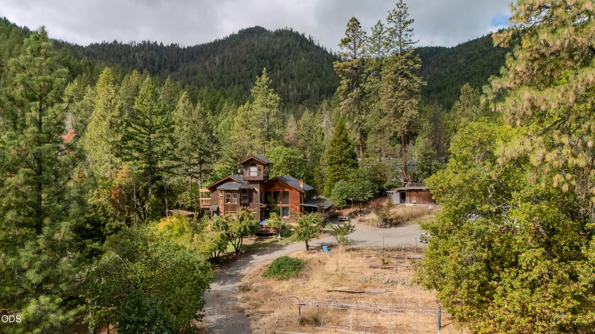 Main House Drone. Photo 2 of 38, 732 Glenlyn Drive, Williams, OR 97544