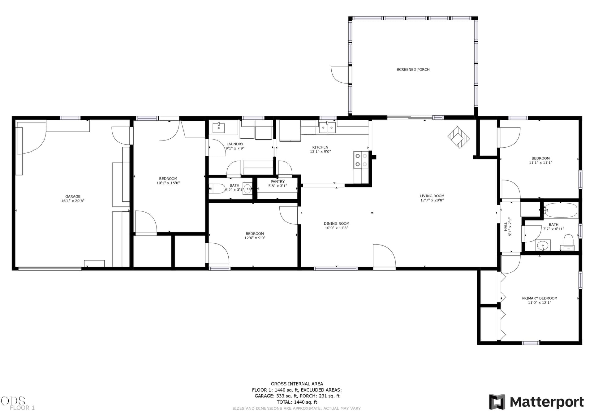 1425 Crater Lake Floorplan (1). Photo 2 of 3, 1425 Crater Lake Avenue, Medford, OR 97504