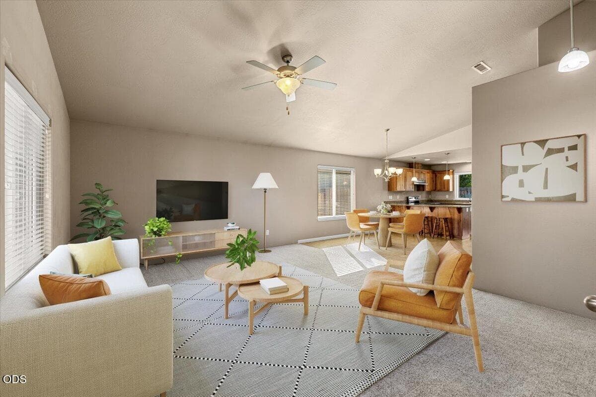 Living Room- Virtually Staged. Photo 5 of 22, 2287 SW Gayle Way, Grants Pass, OR 97527