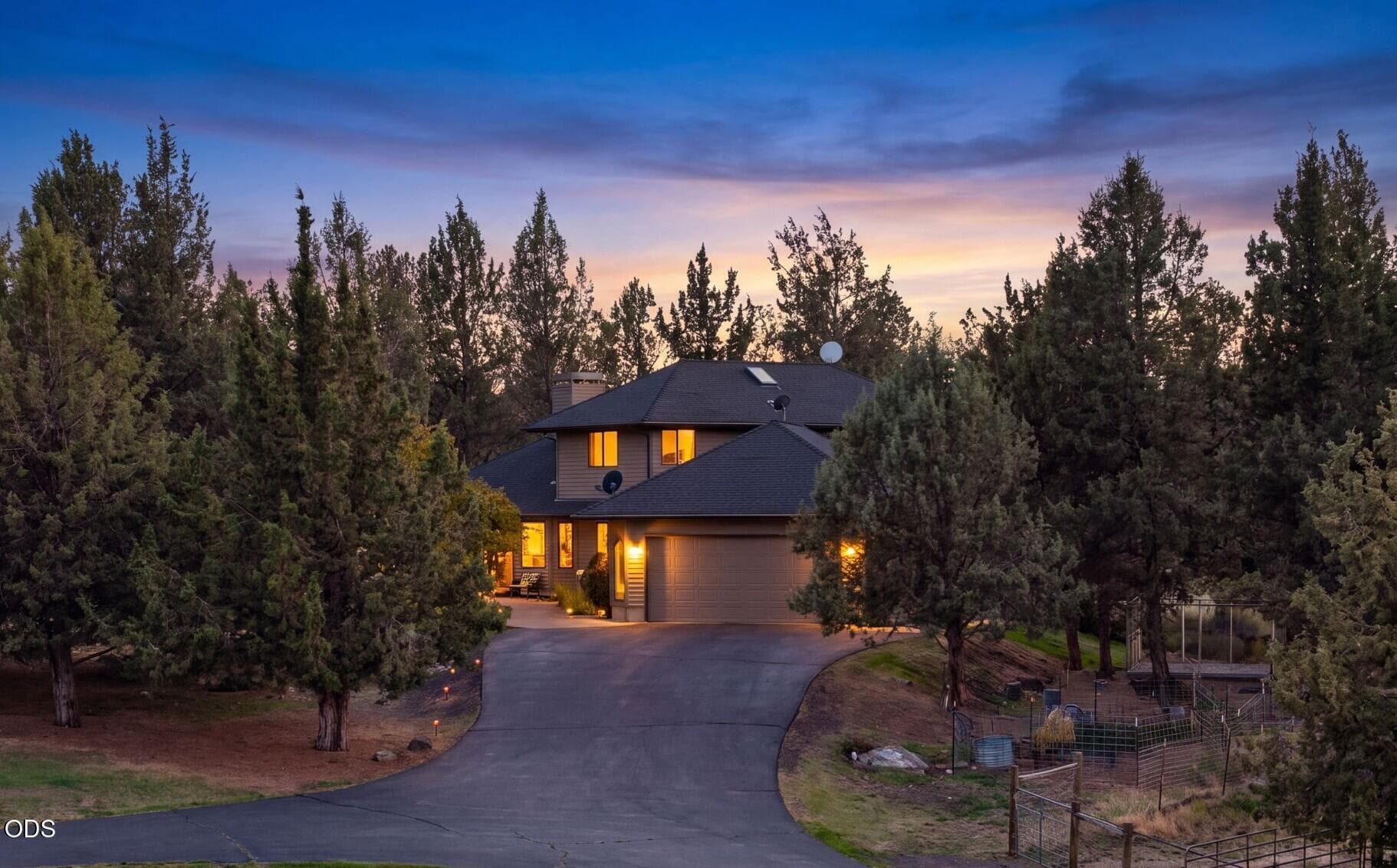 61330-Larsen-Rd-Twilight.1. Photo 2 of 60, 61330 Larsen Road, Bend, OR 97702