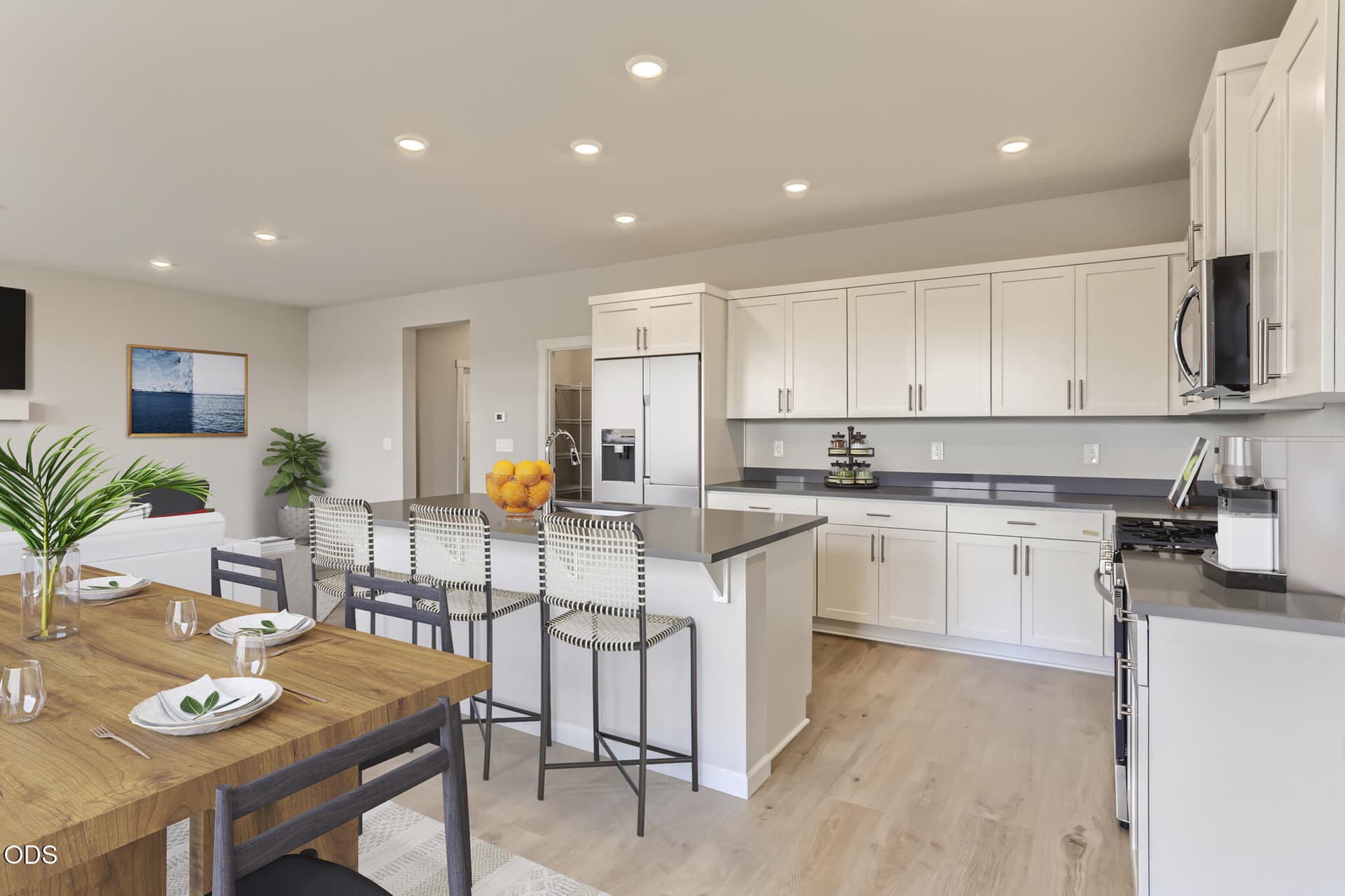 Cypress Staged Kitchen and Dining. Photo 4 of 18, 63122 NE Henningsen Pl, Bend, OR 97701