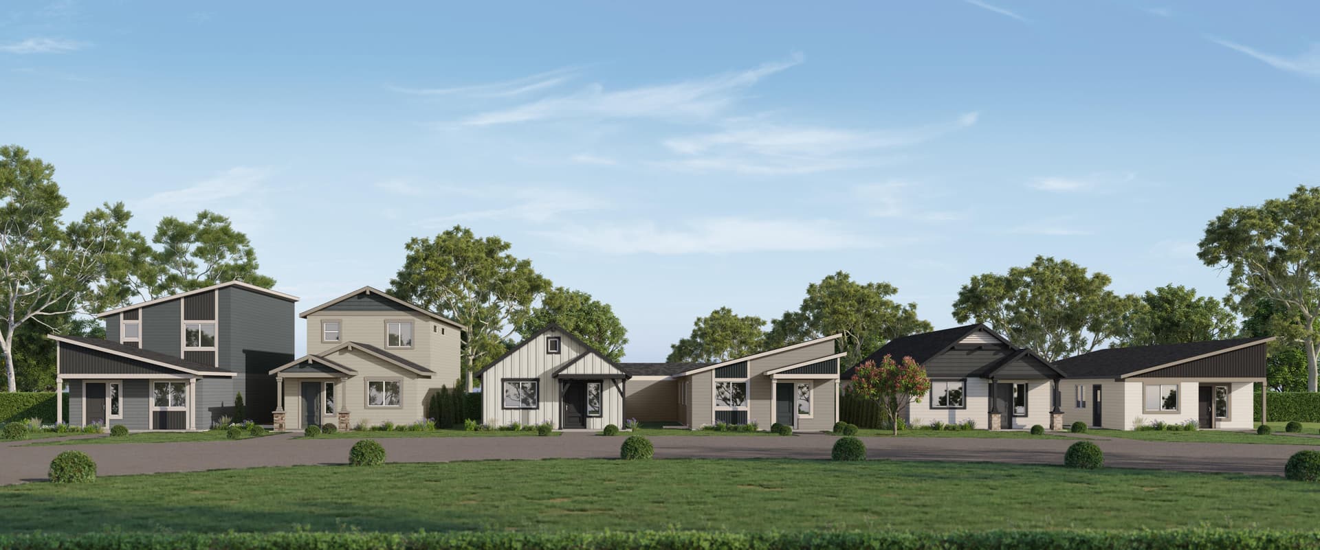 Street Scape View - Rendering. Photo 2 of 49, 4153 SW Pumice Avenue Unit 107, Redmond, OR 97756