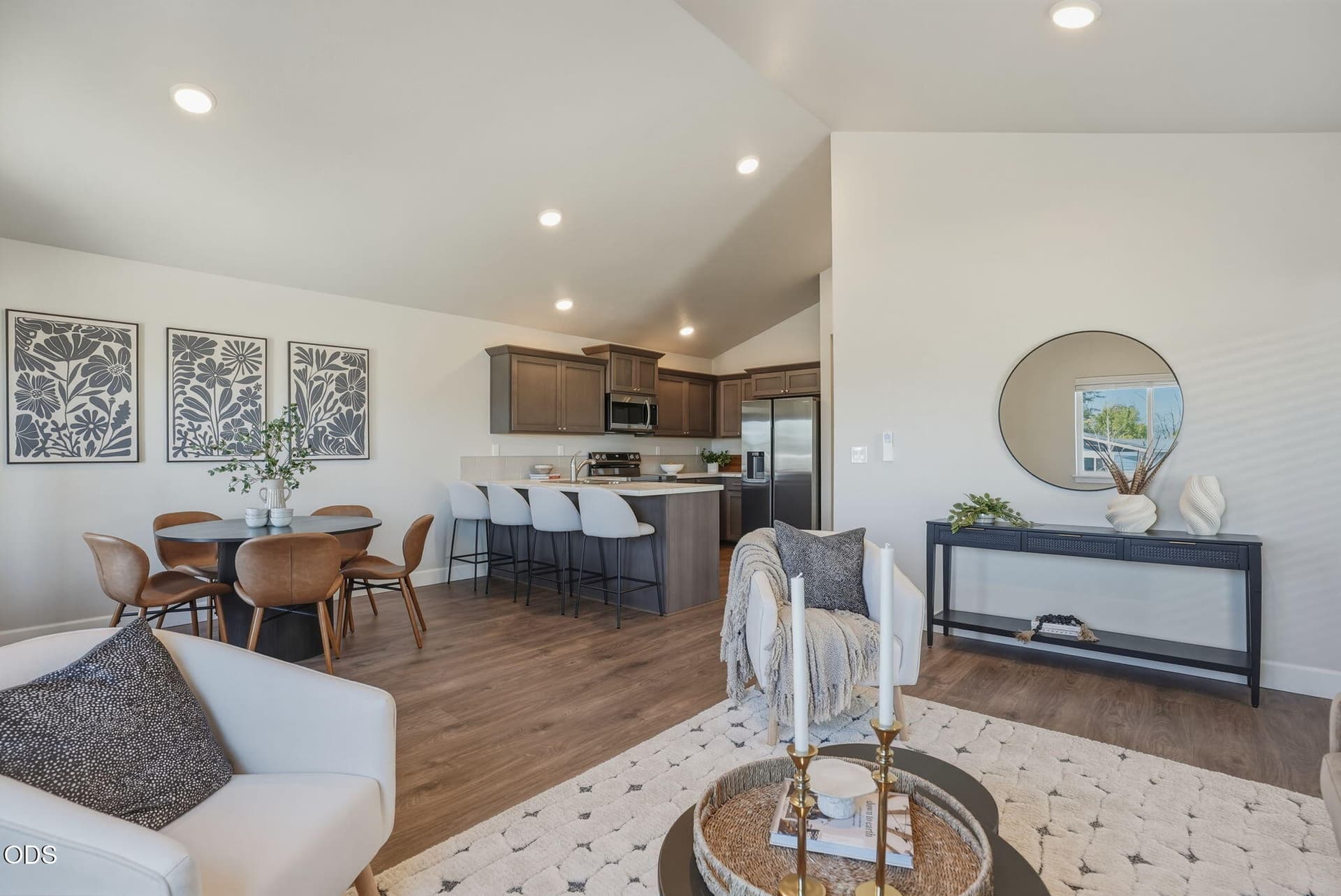 Vaulted ceilings. Photo 4 of 21, 4123 SW Pumice Avenue Unit 102, Redmond, OR 97756