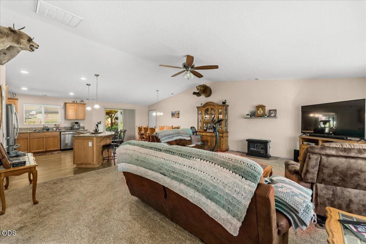14-Living Room + Kitchen. Photo 3 of 42, 5786 Riverbanks Road, Grants Pass, OR 97527